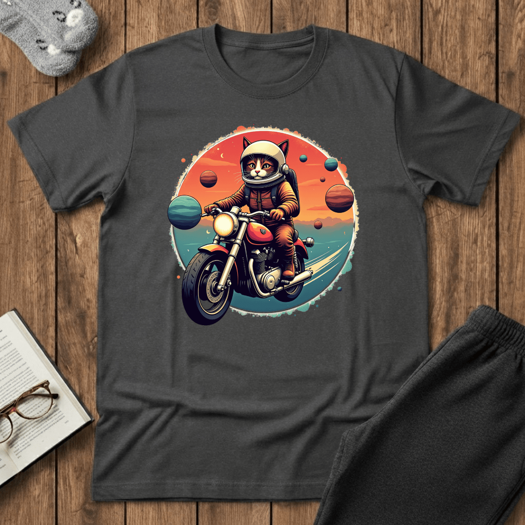 Cosmic Rider Cat T-Shirt