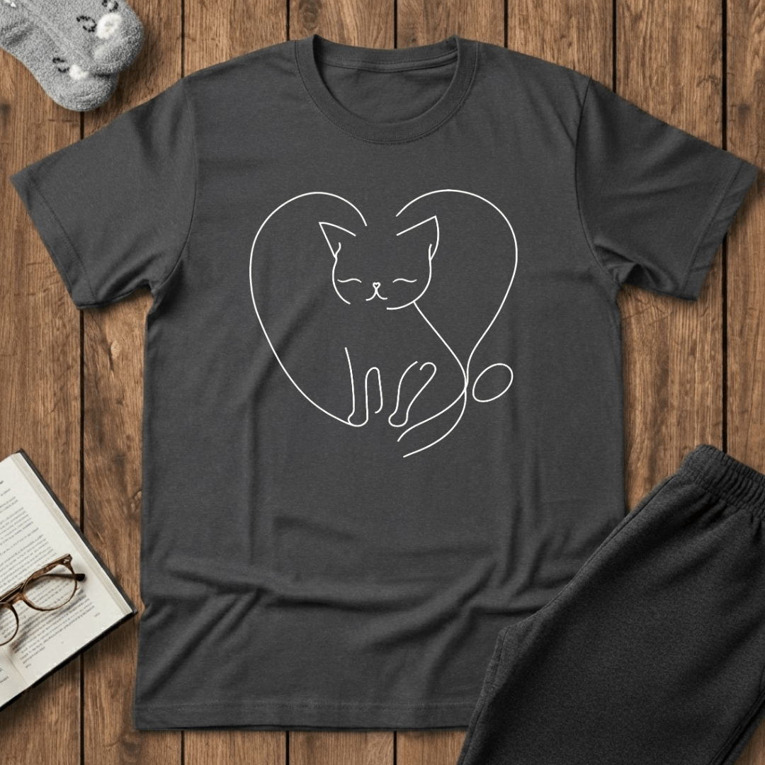 Cozy Heart Kitty T-Shirt