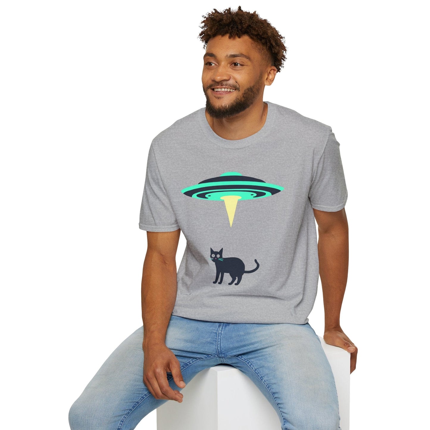 Abducted By Aliens Cat T-Shirt