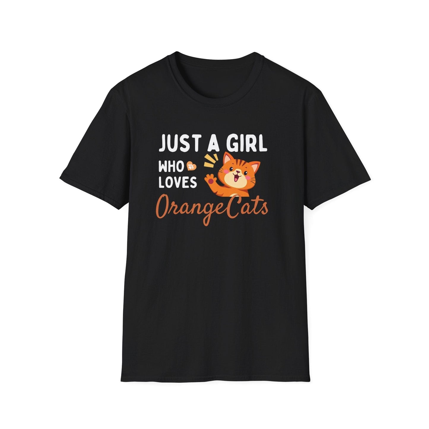 Just a Girl Who Loves Orange Cats T-Shirt
