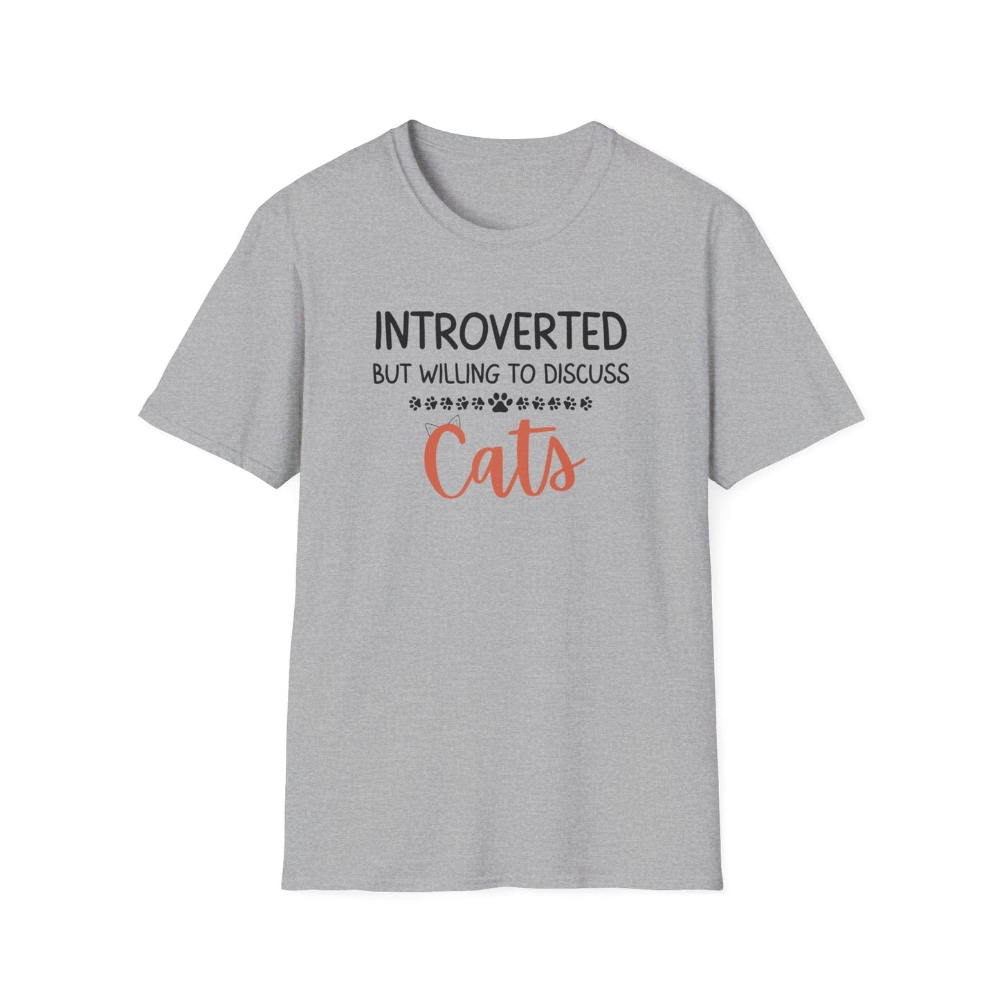 Introverted But Willing To Discuss Cats T-Shirt