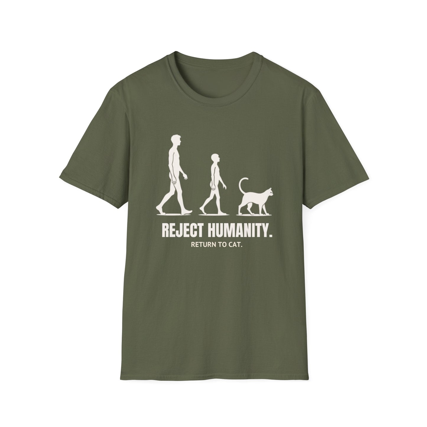 Reject Humanity, Return to Cat T-Shirt