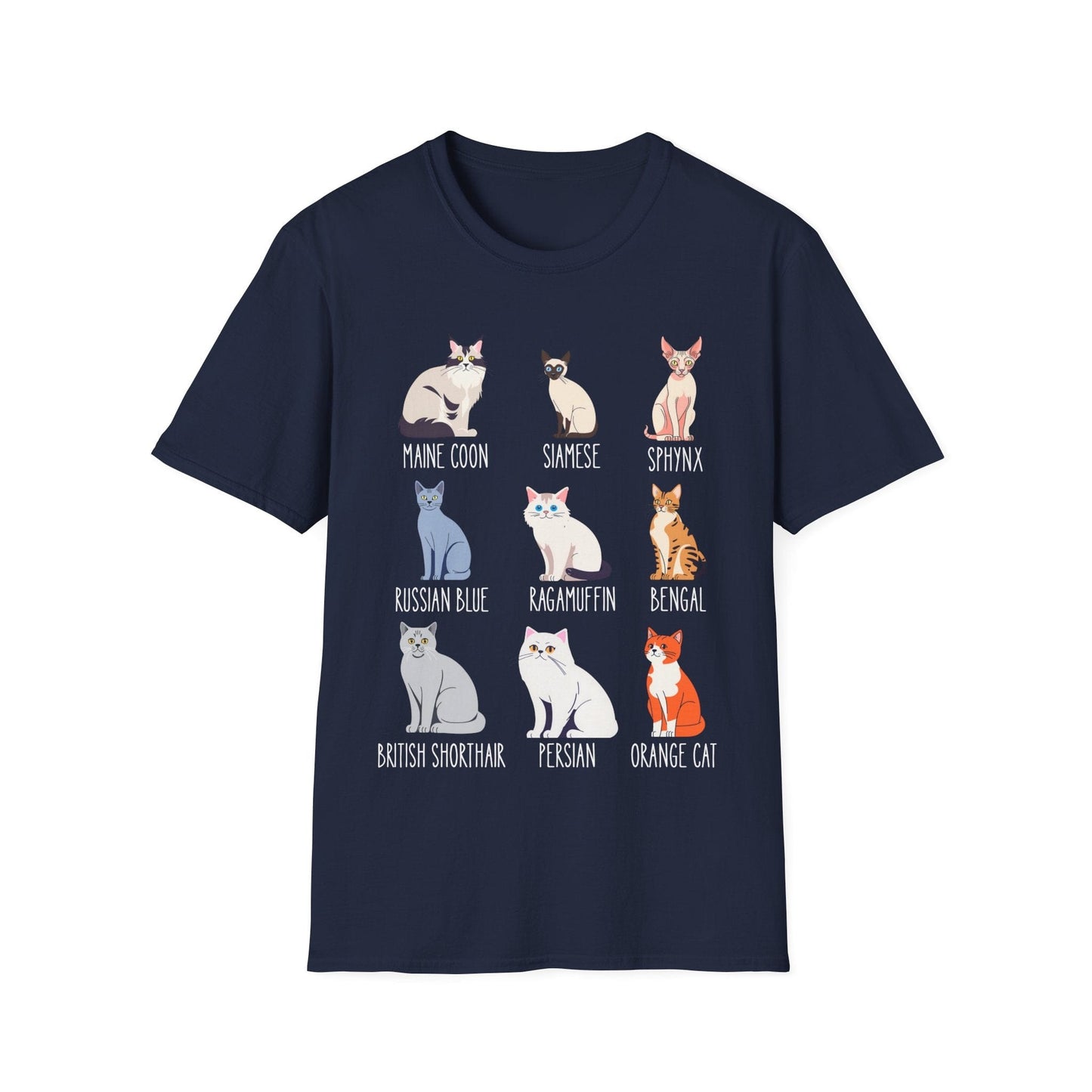 Cat Breed Showcase T-Shirt