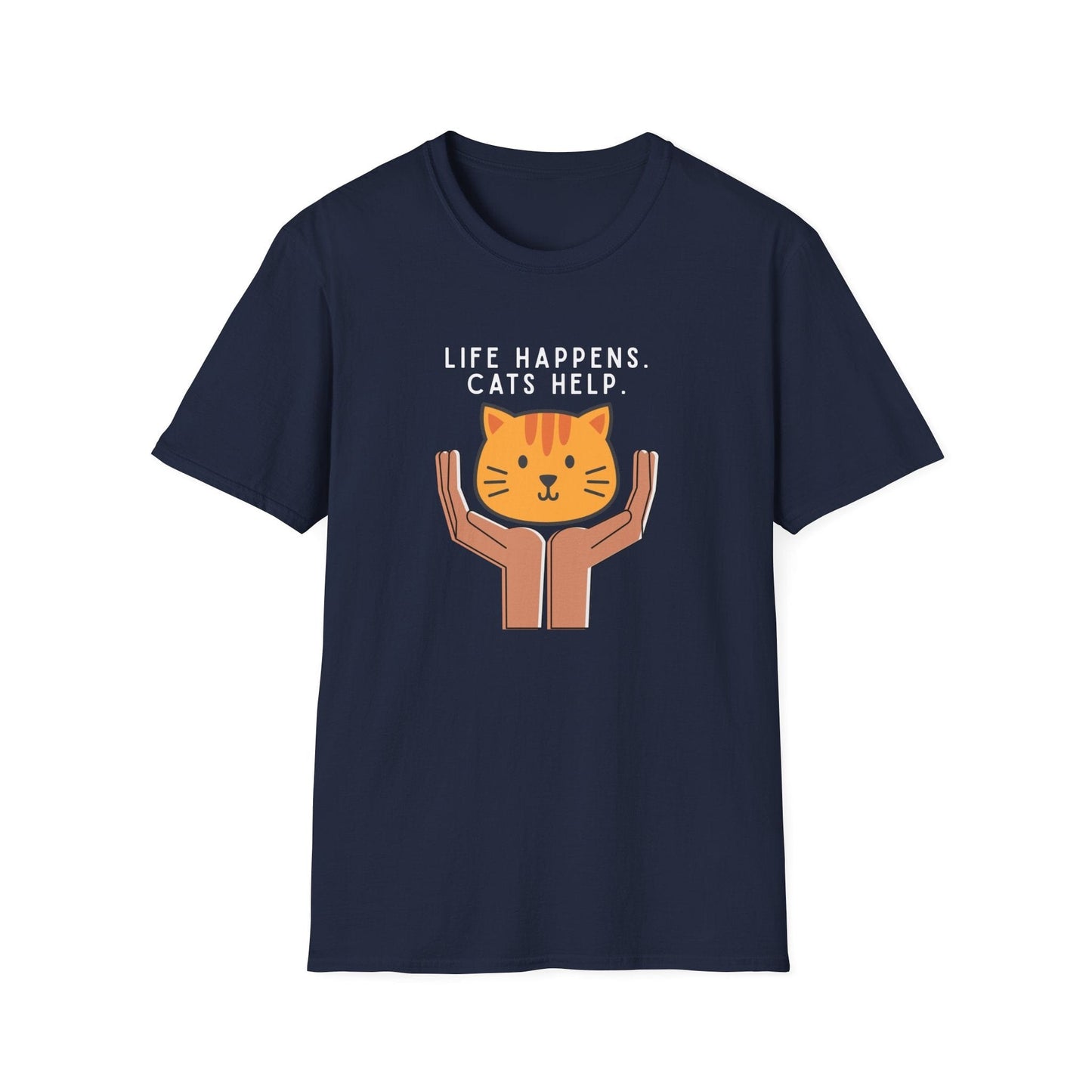 Life Happens. Cats Help T-Shirt