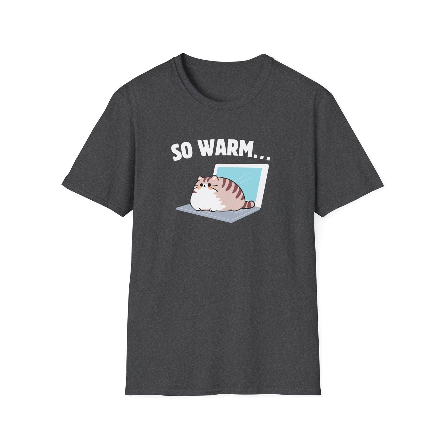 So Warm Laptop Cat T-Shirt