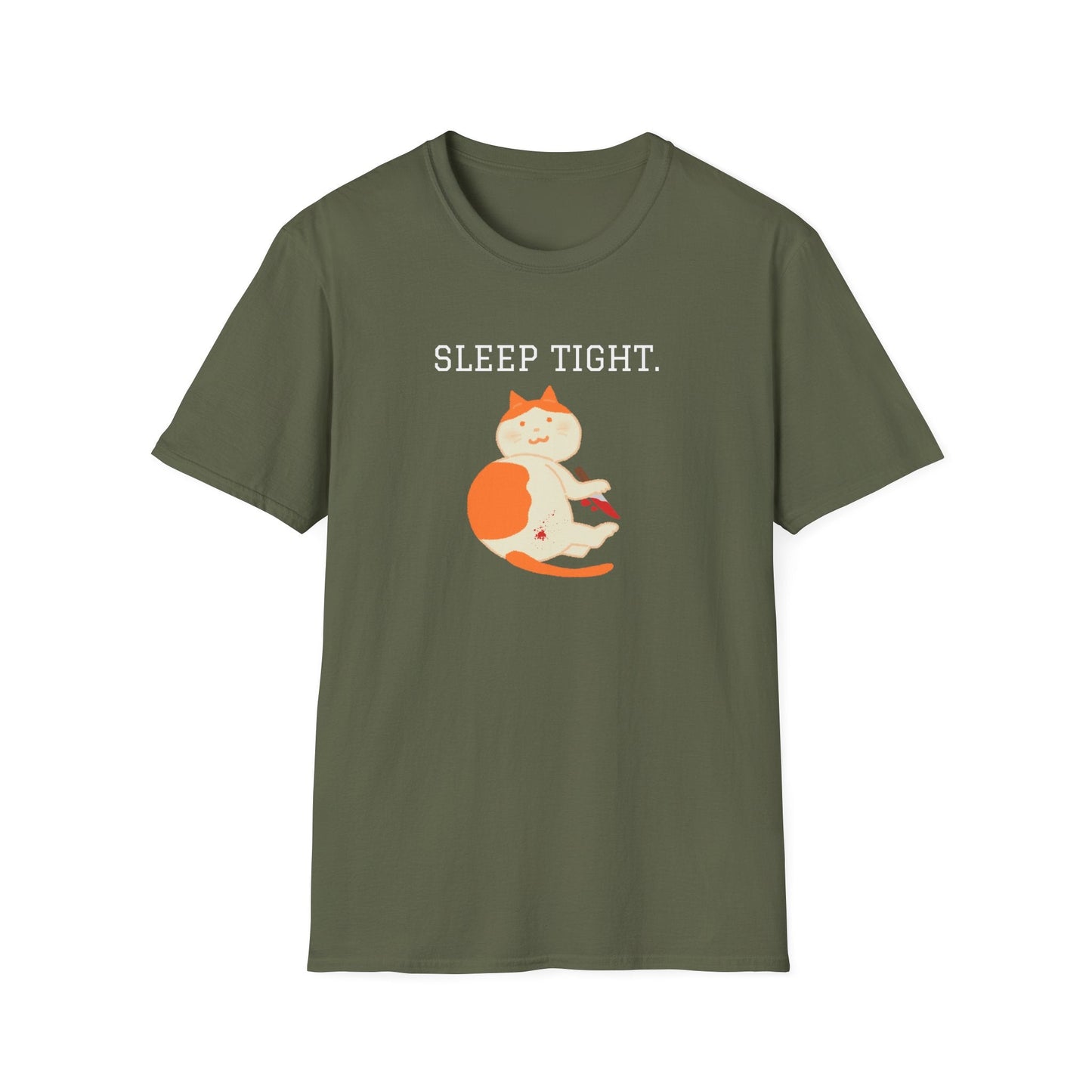 Sleep Tight Creepy Cat T-Shirt