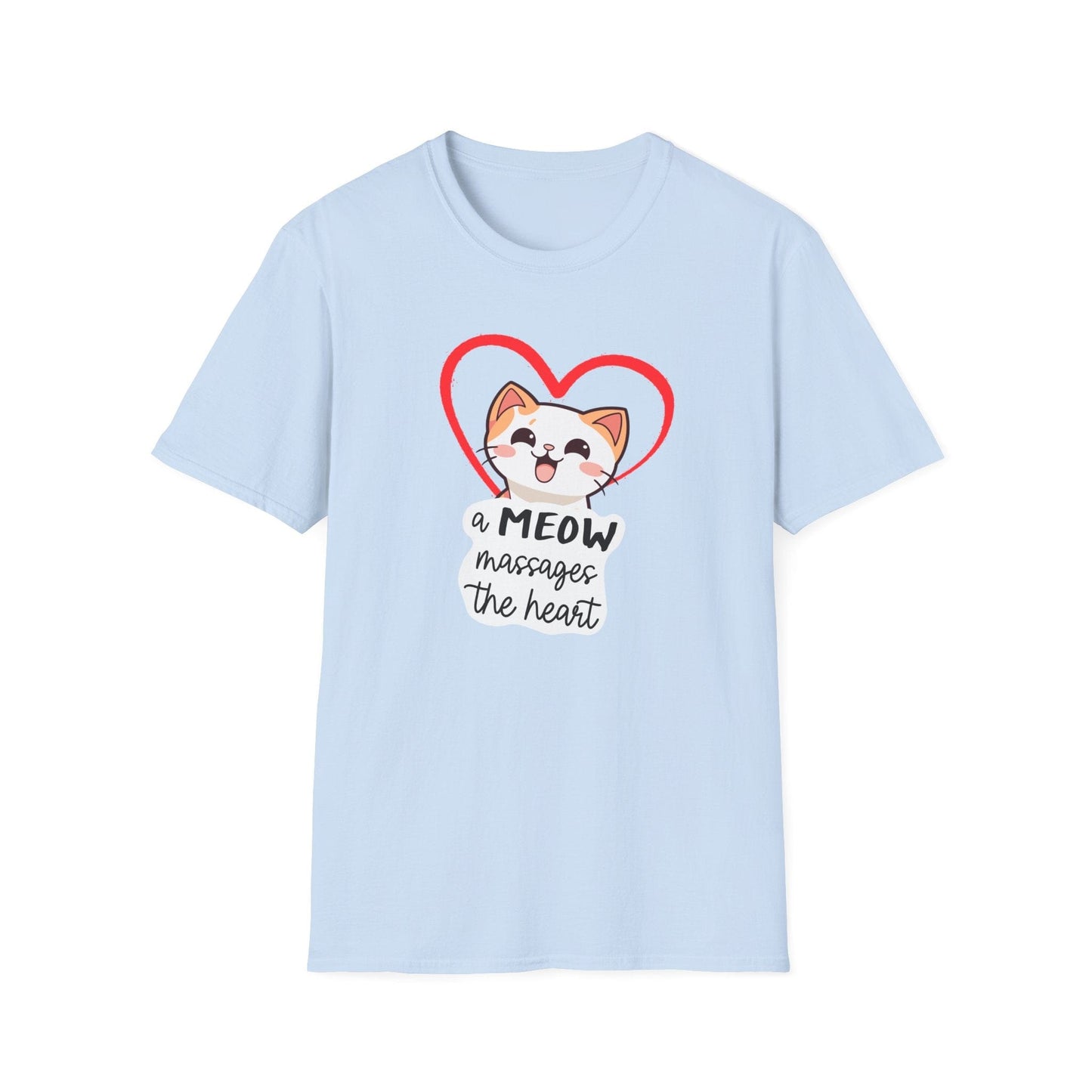 Heart Massaging Meow Cat T-Shirt