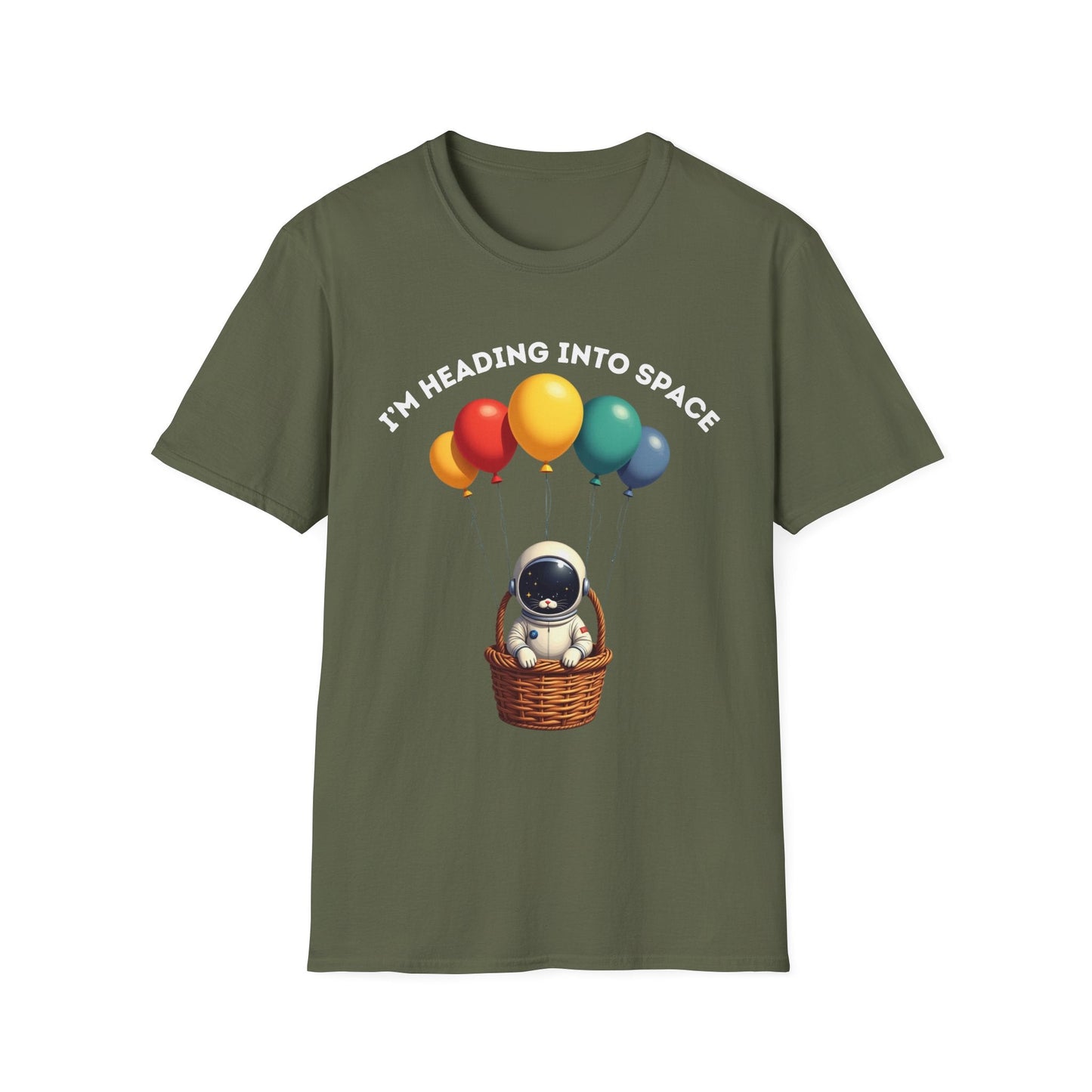 Space Kitty Balloon Ride T-Shirt