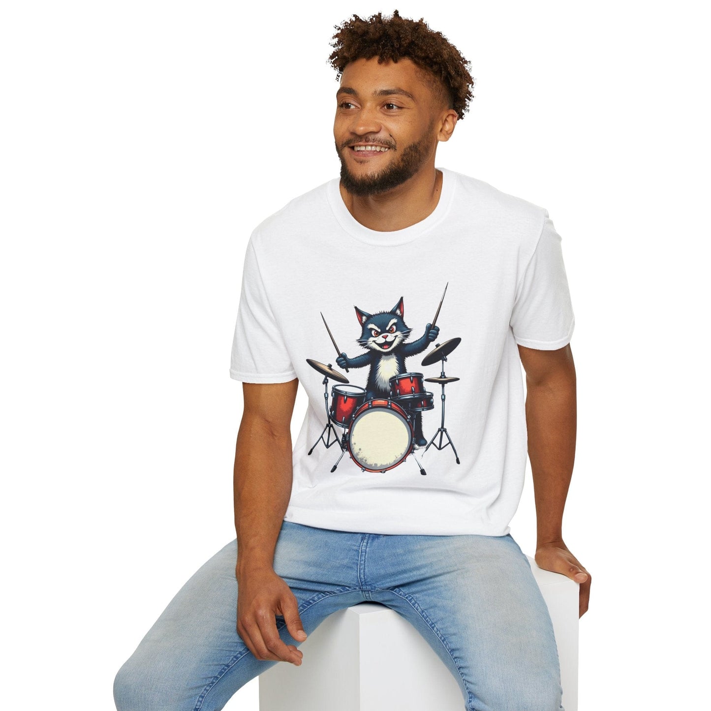 Drummer Cat Beats T-Shirt
