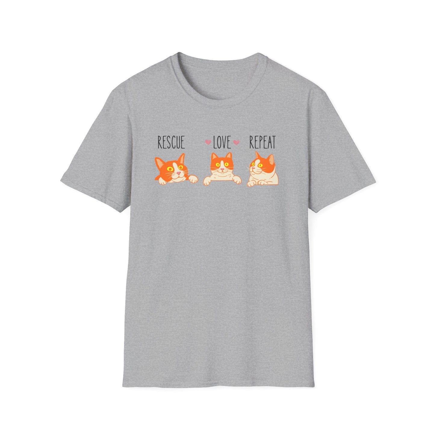 Rescue Love Repeat Cats T-Shirt