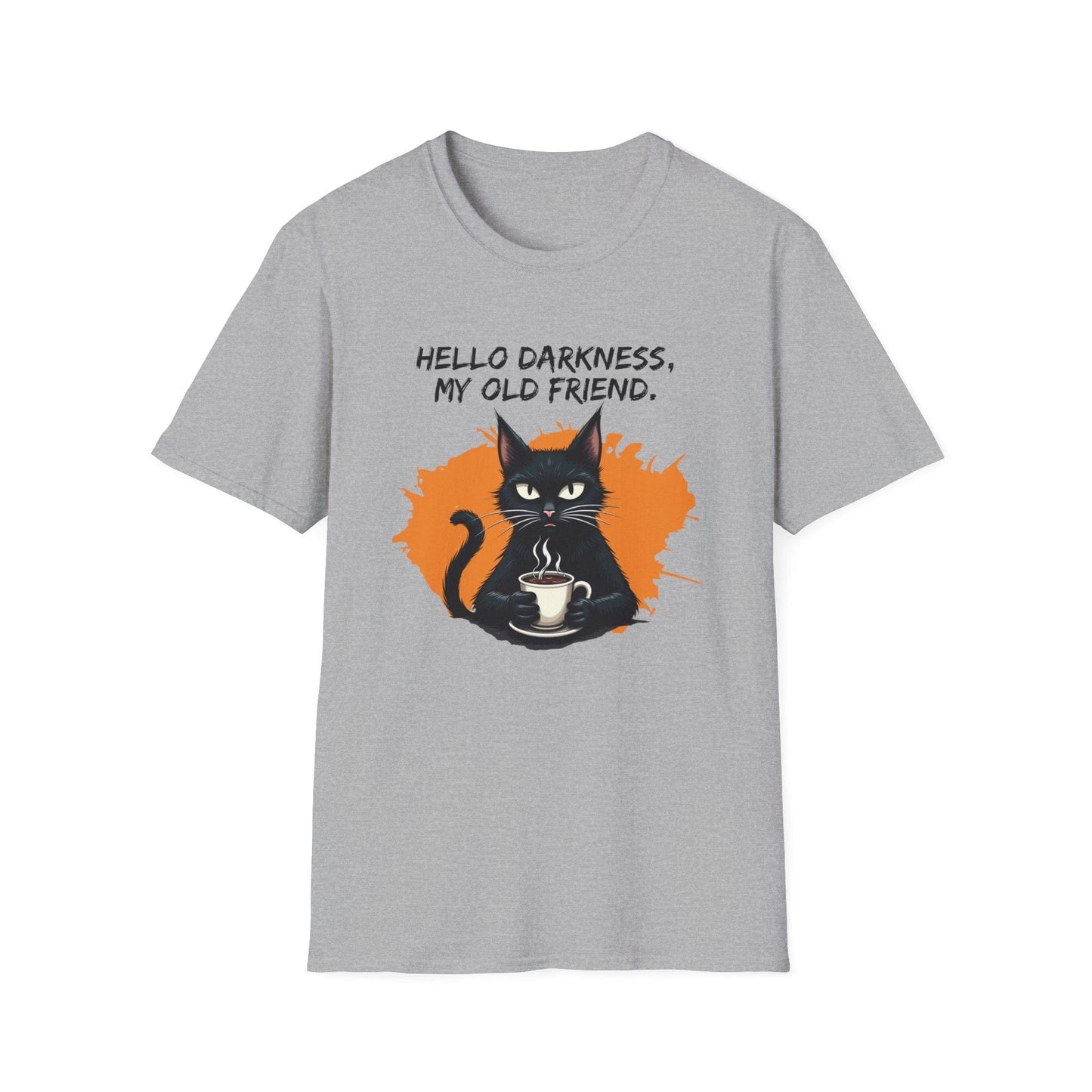 Hello Darkness, My Old Friend (Coffee Cat) T-Shirt