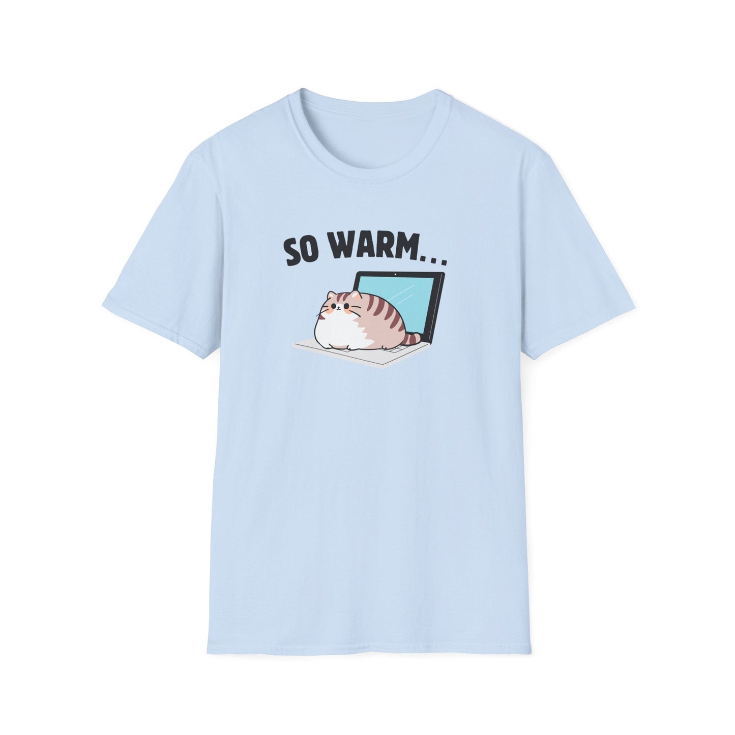 So Warm Laptop Cat T-Shirt
