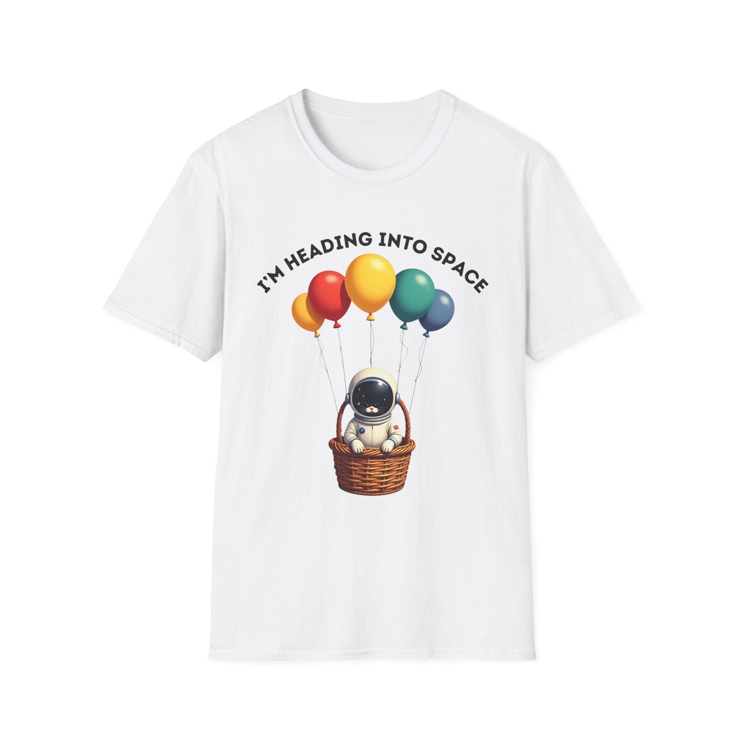 Space Kitty Balloon Ride T-Shirt