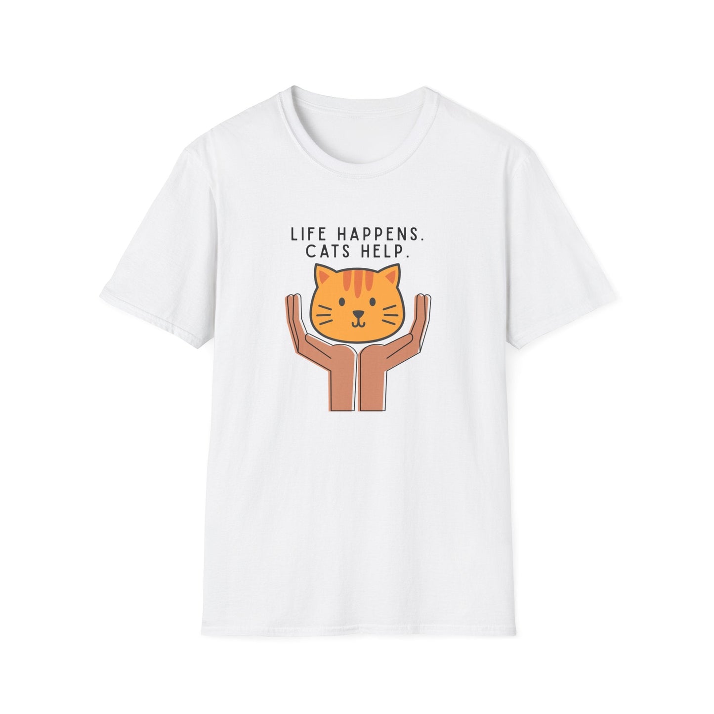 Life Happens. Cats Help T-Shirt