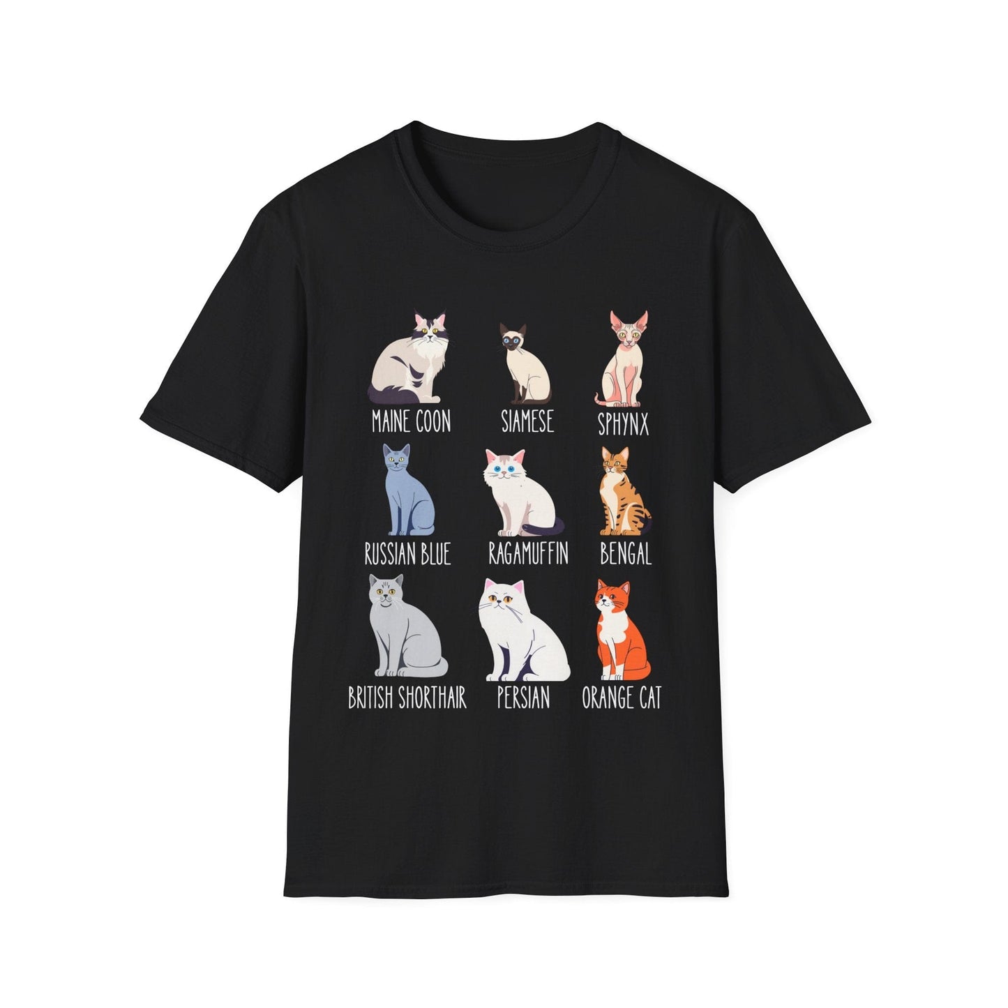 Cat Breed Showcase T-Shirt