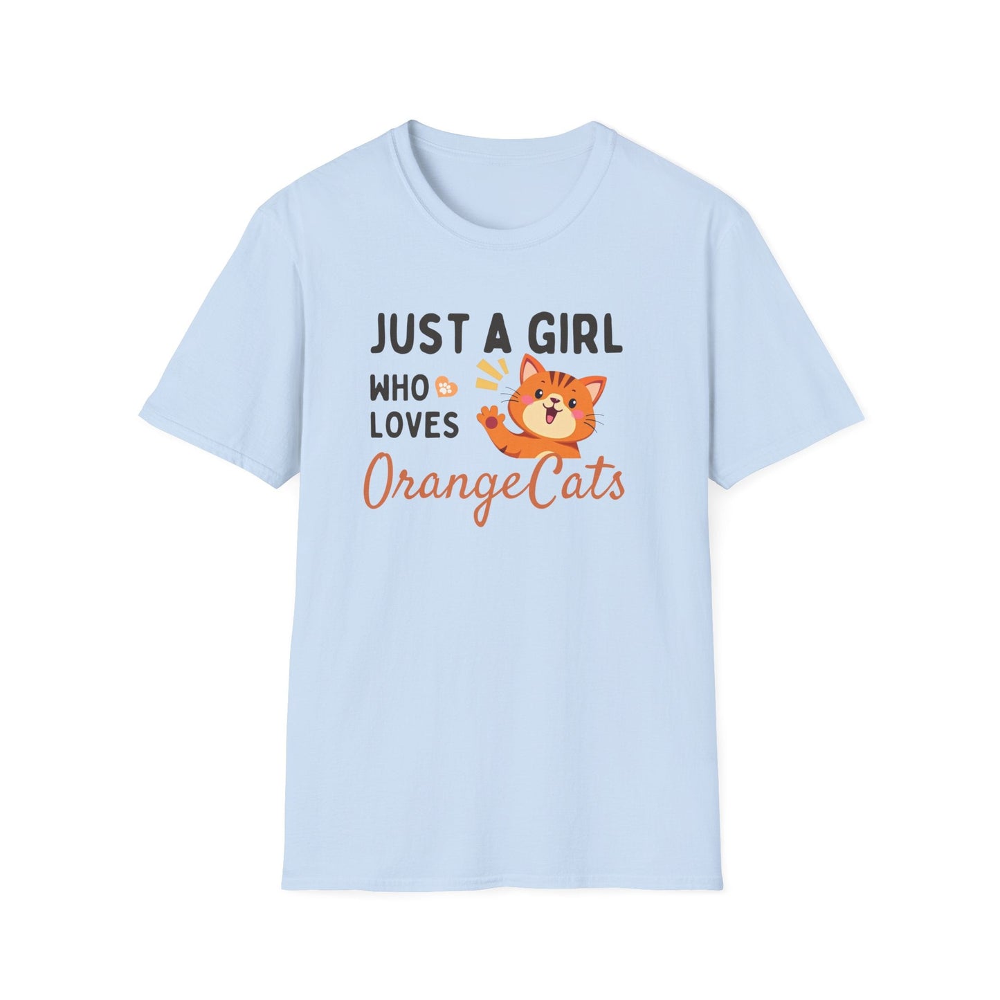 Just a Girl Who Loves Orange Cats T-Shirt