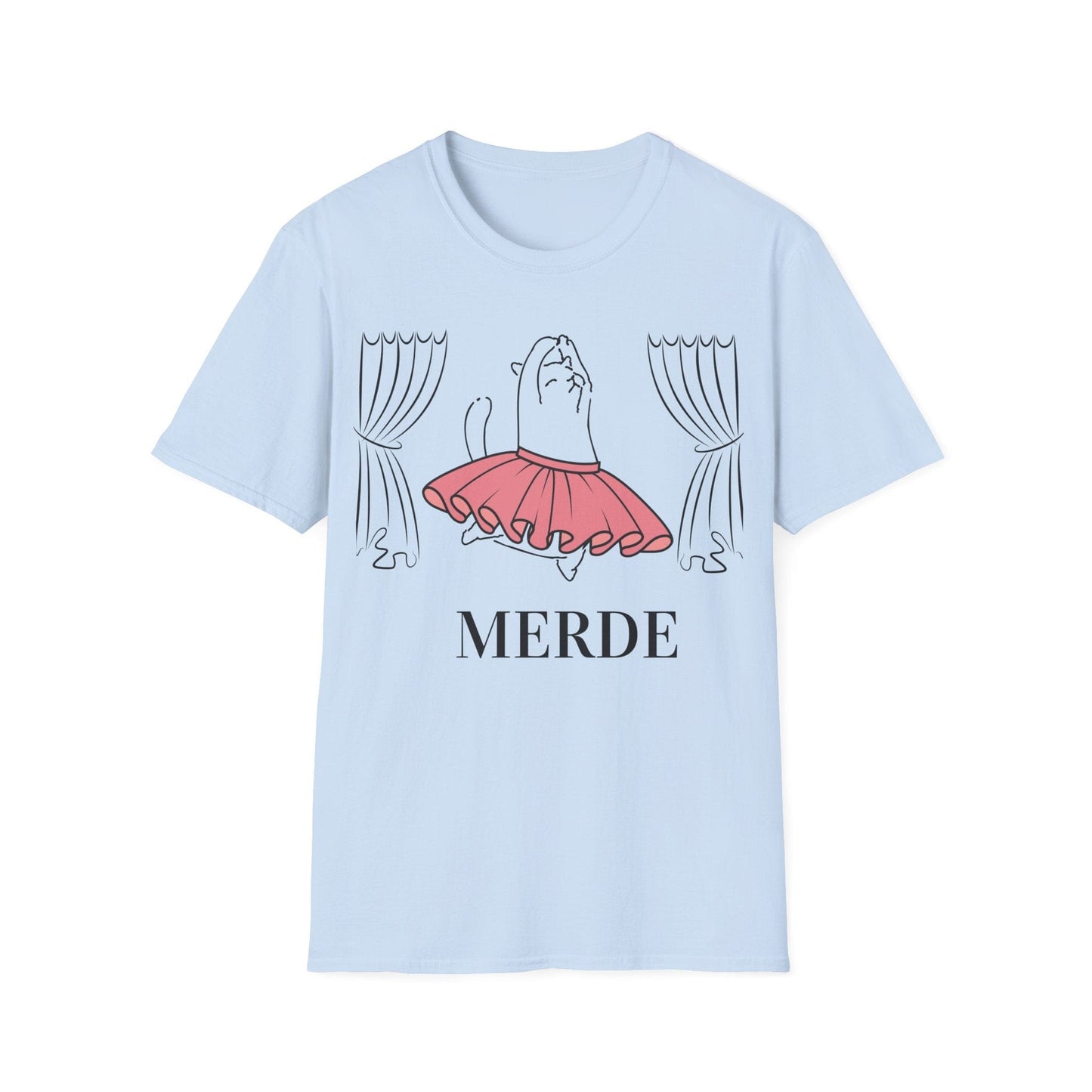 Merde - Break a Leg Ballet Cat T-Shirt