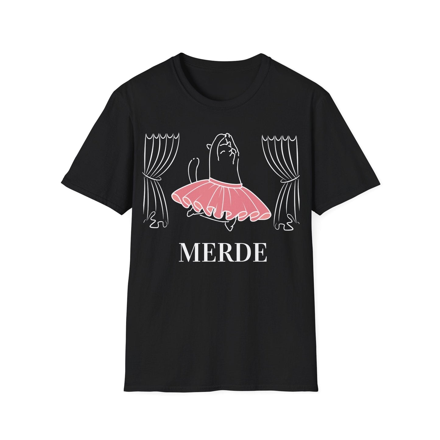 Merde - Break a Leg Ballet Cat T-Shirt