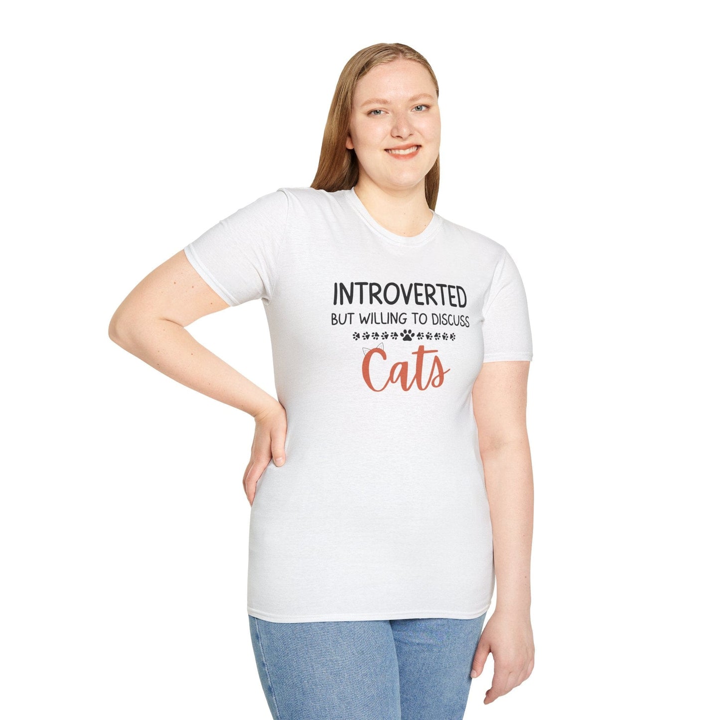 Introverted But Willing To Discuss Cats T-Shirt