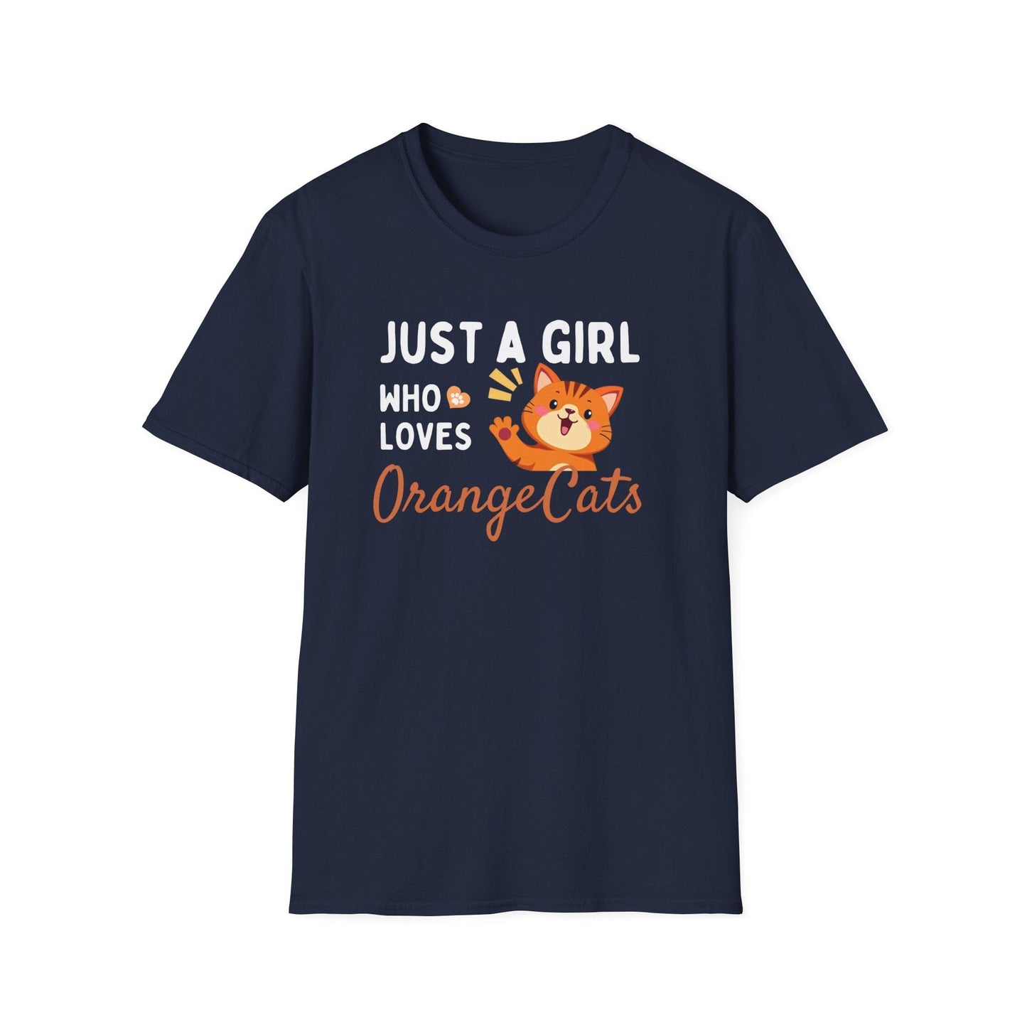 Just a Girl Who Loves Orange Cats T-Shirt