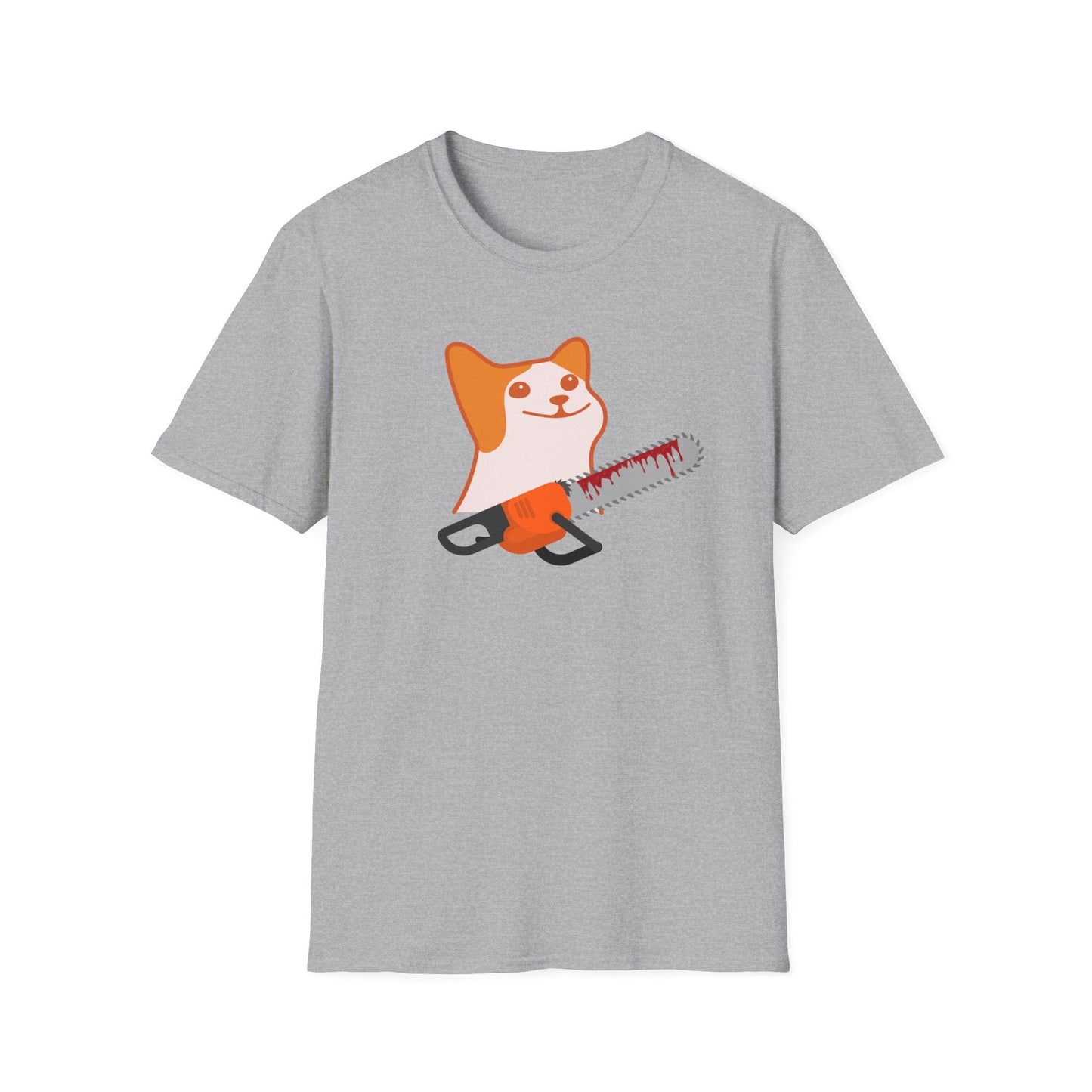 Creepy Cat With Chainsaw T-Shirt