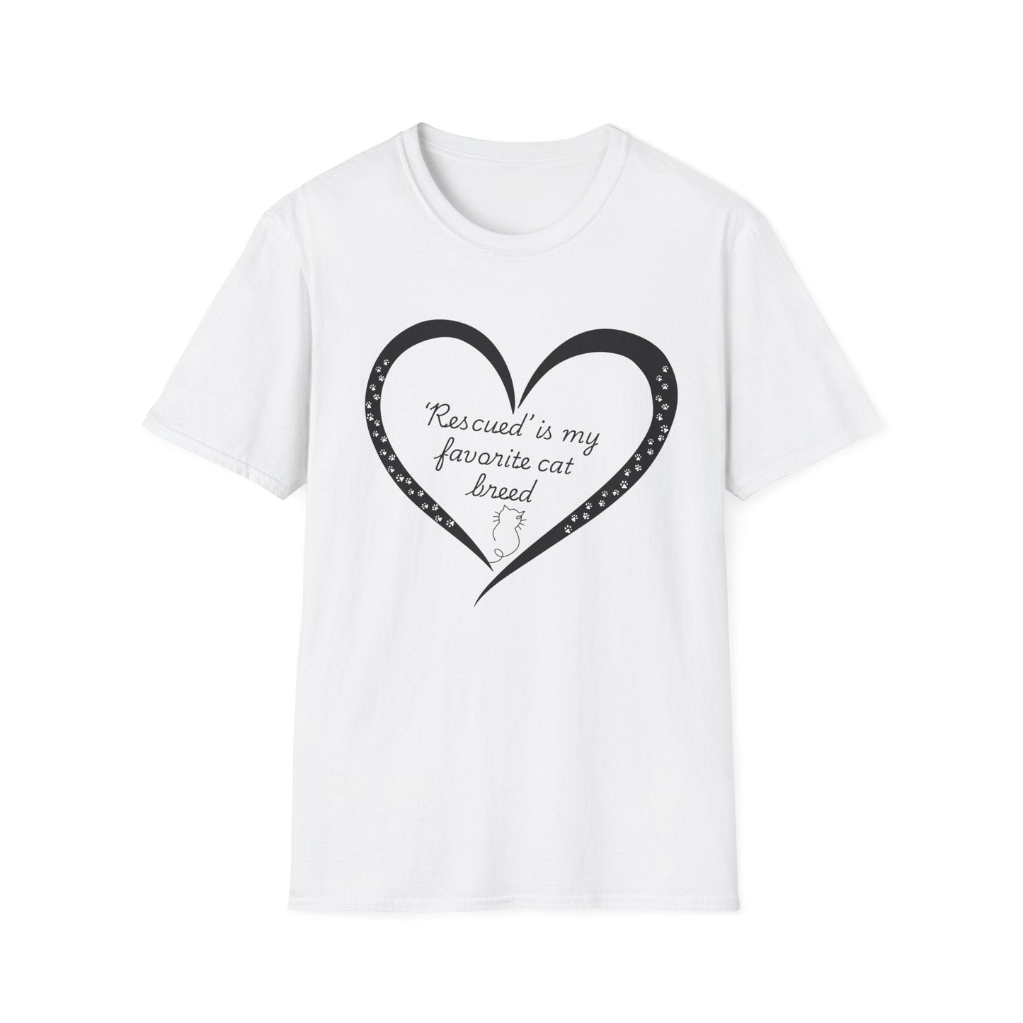 ‘Rescued’ Is My Favorite Cat Breed T-Shirt