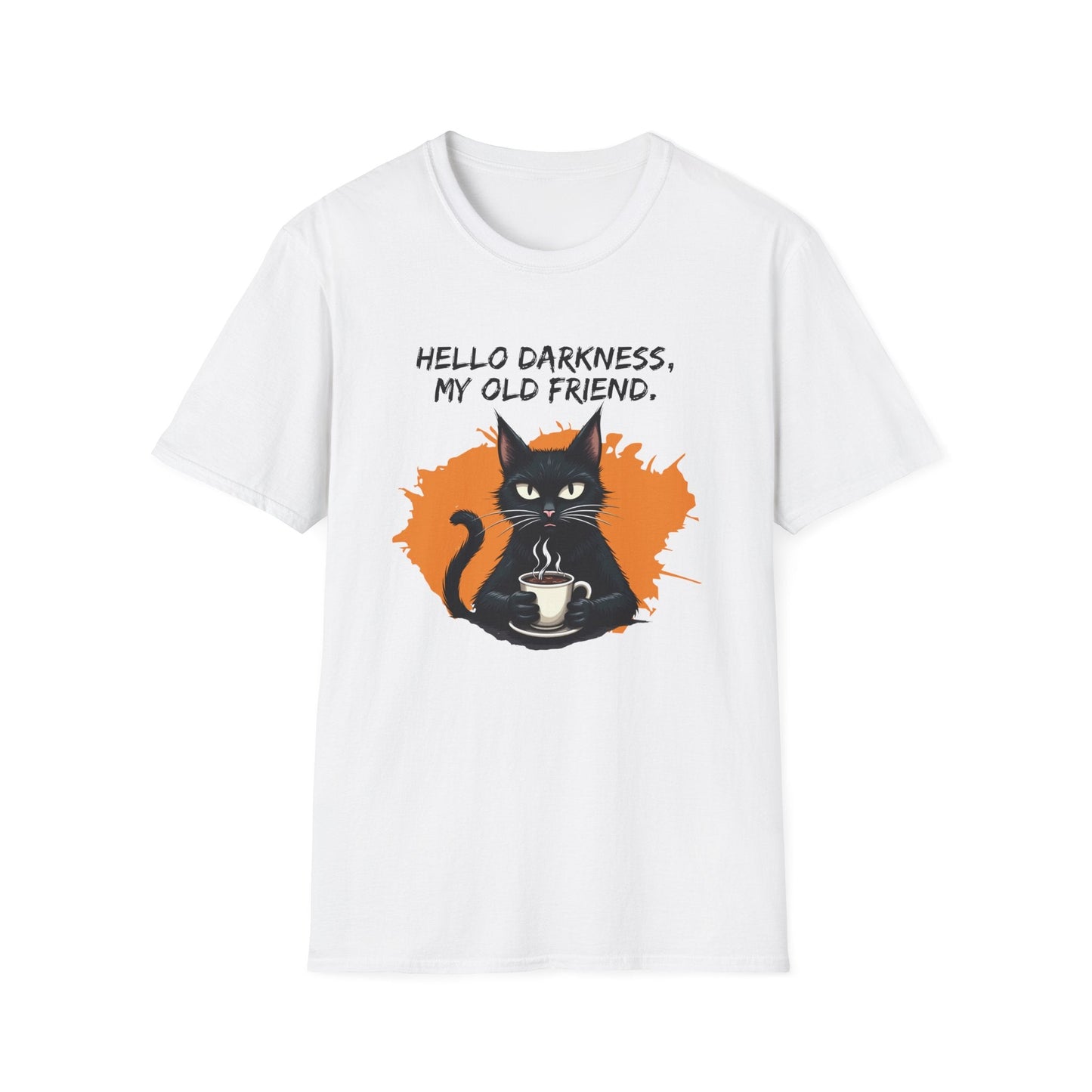 Hello Darkness, My Old Friend (Coffee Cat) T-Shirt