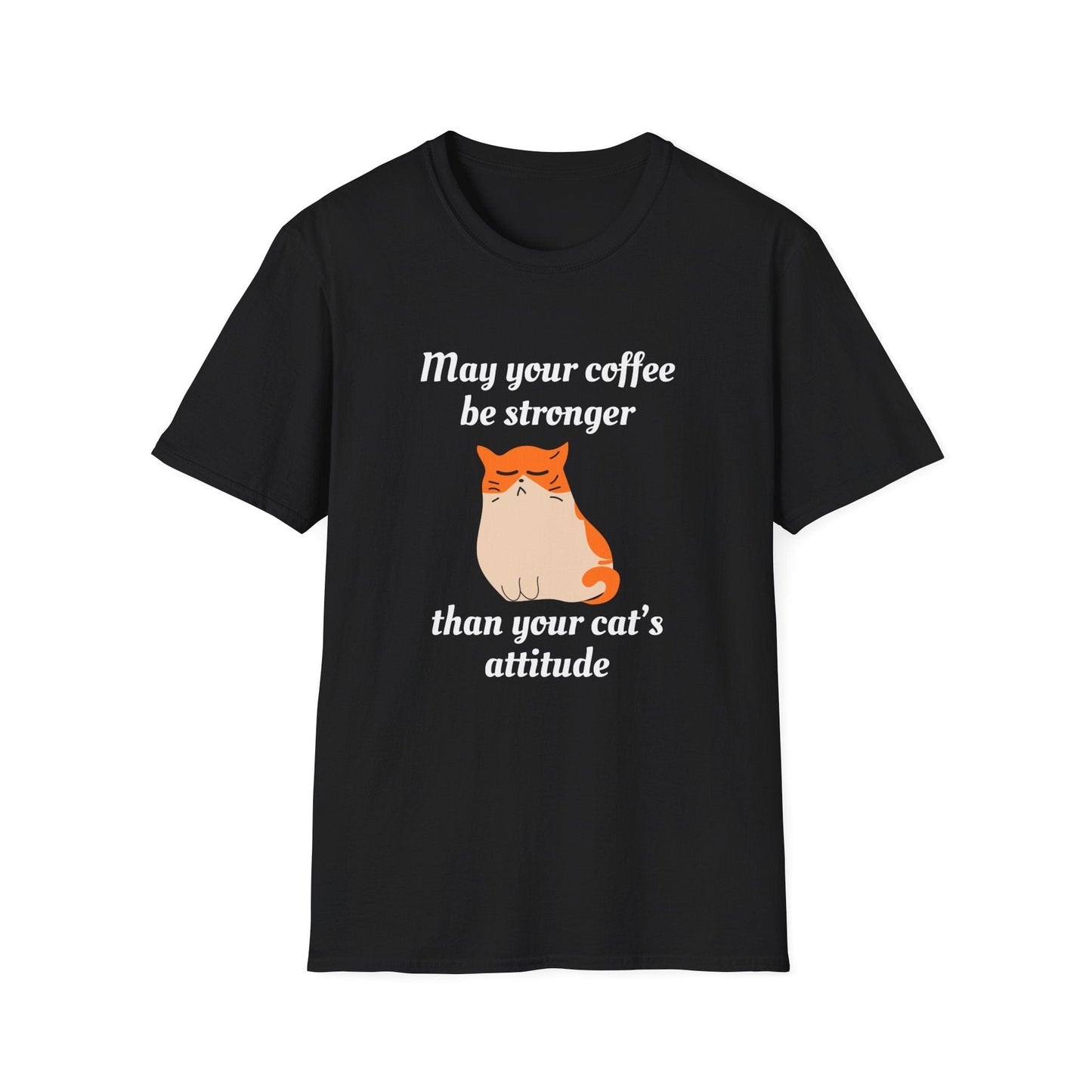 Strong Coffee, Sassy Cat T-Shirt