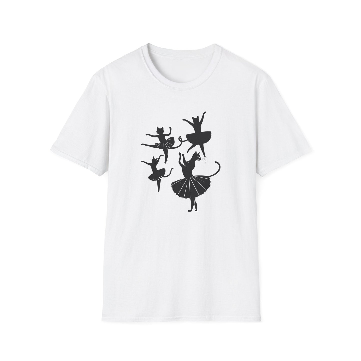 Ballet Cat Silhouette Dance T-Shirt