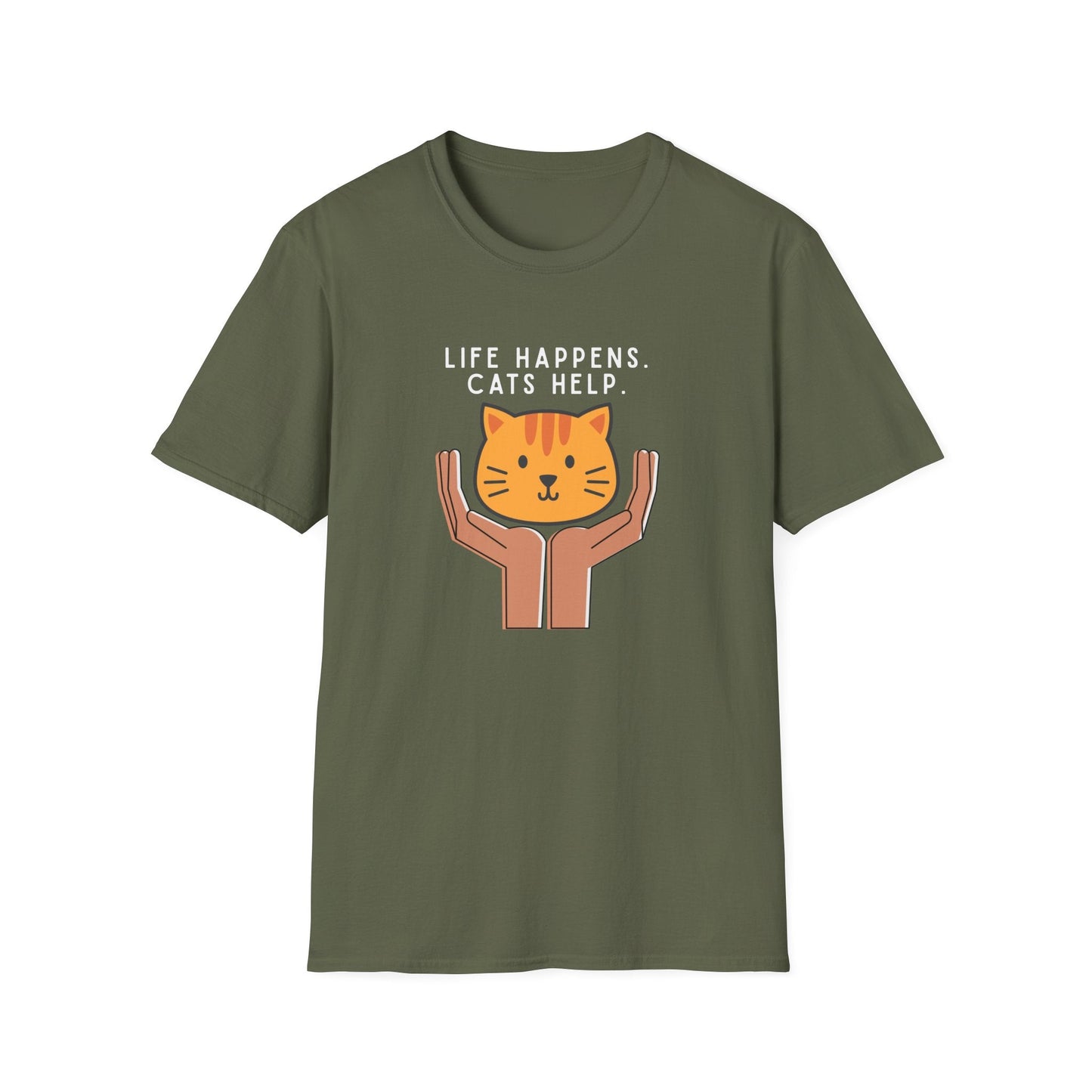 Life Happens. Cats Help T-Shirt