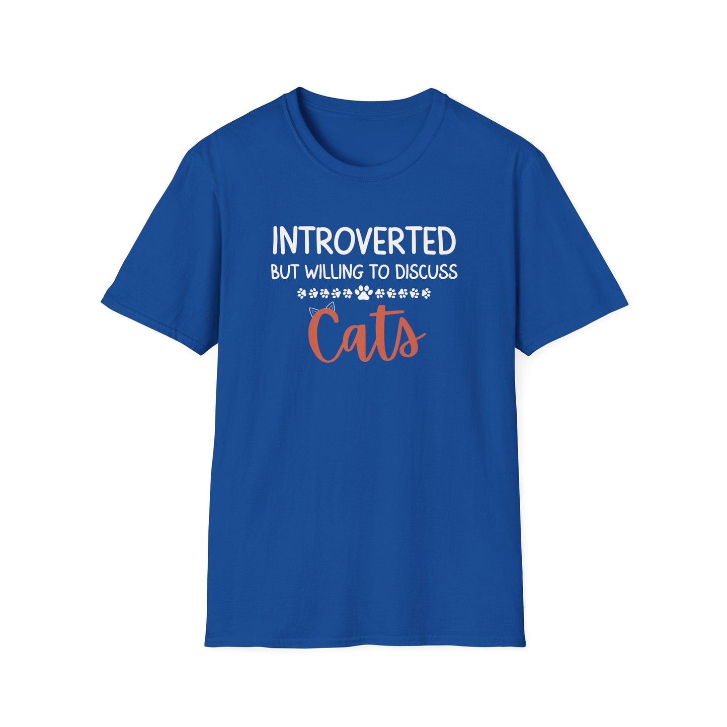 Introverted But Willing To Discuss Cats T-Shirt
