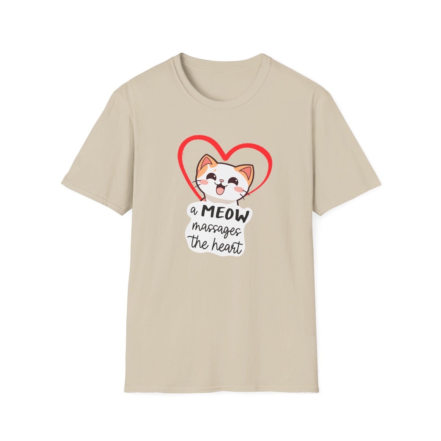 Heart Massaging Meow Cat T-Shirt