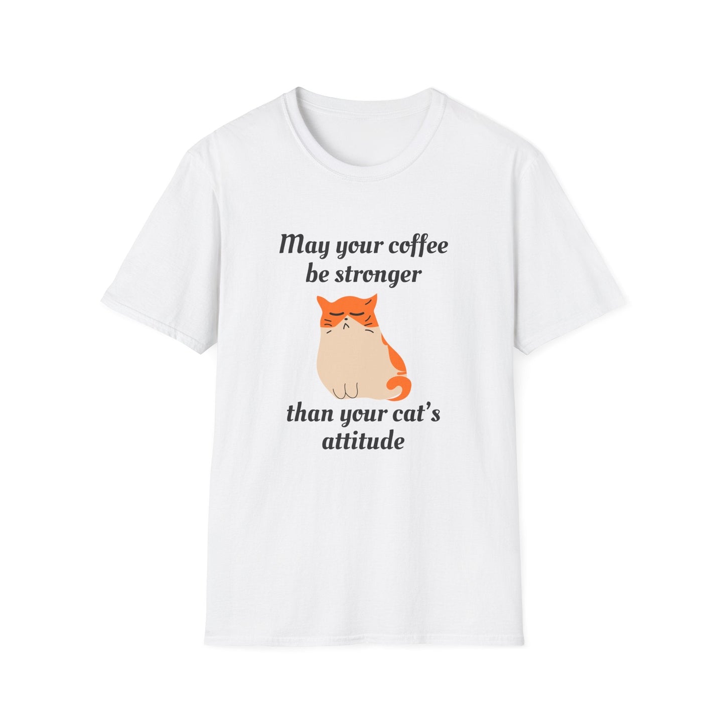Strong Coffee, Sassy Cat T-Shirt