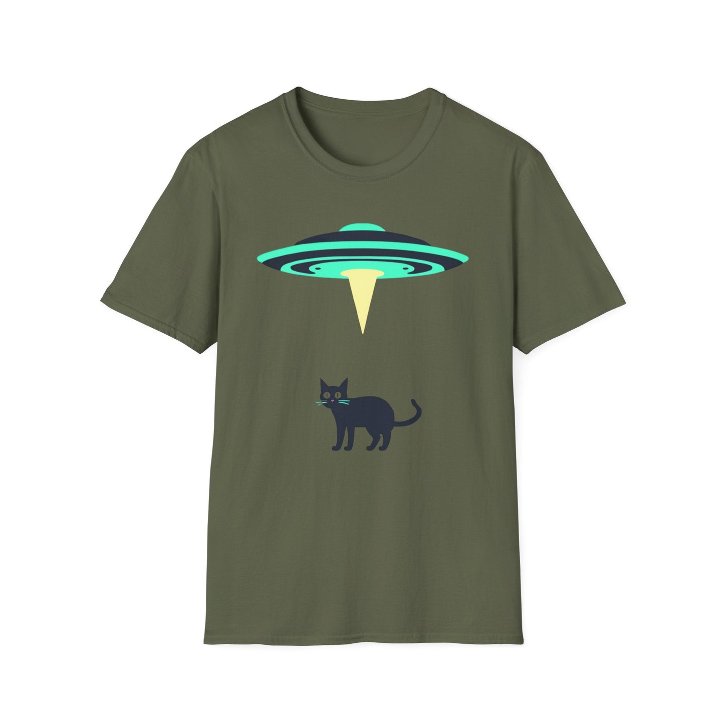 Abducted By Aliens Cat T-Shirt