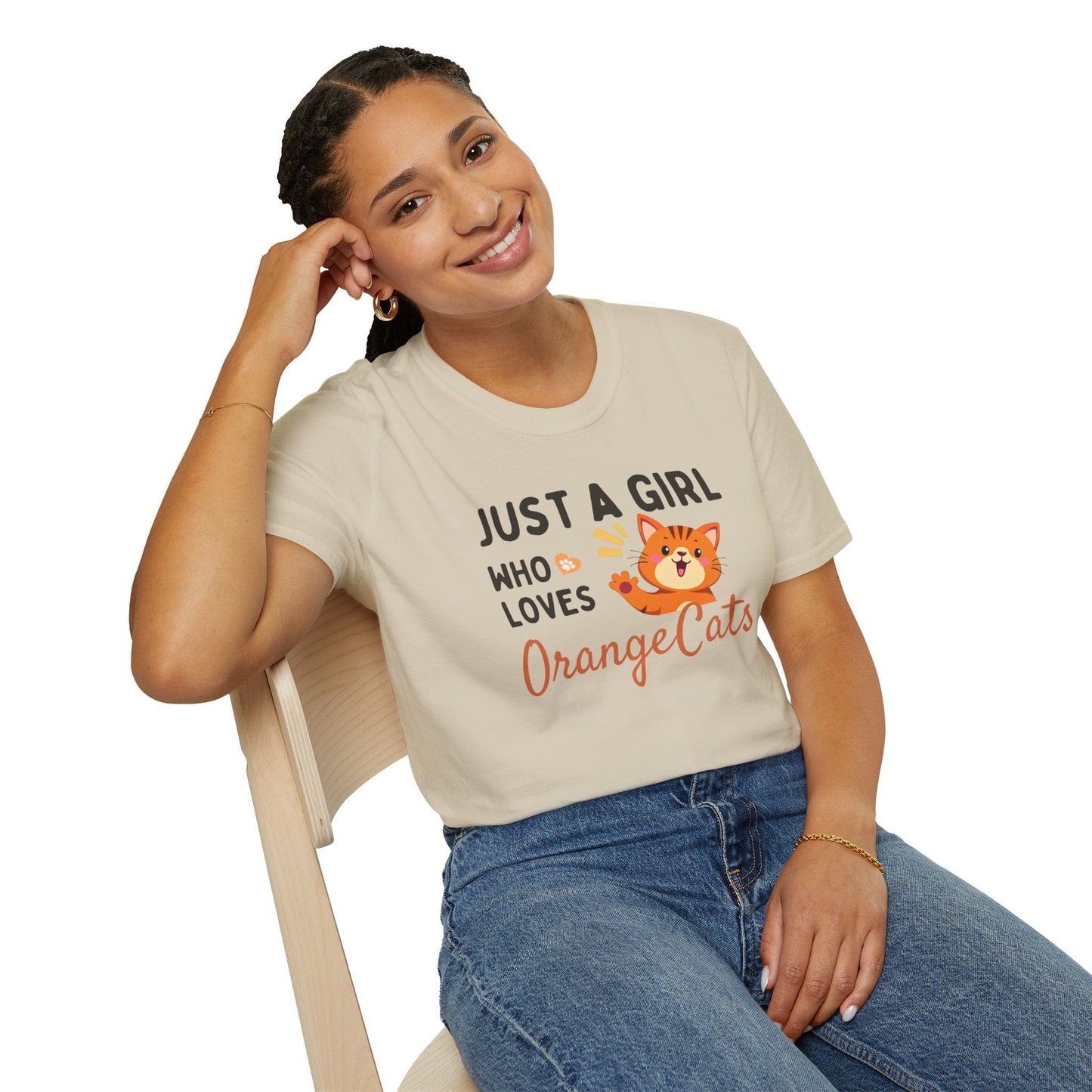 Just a Girl Who Loves Orange Cats T-Shirt