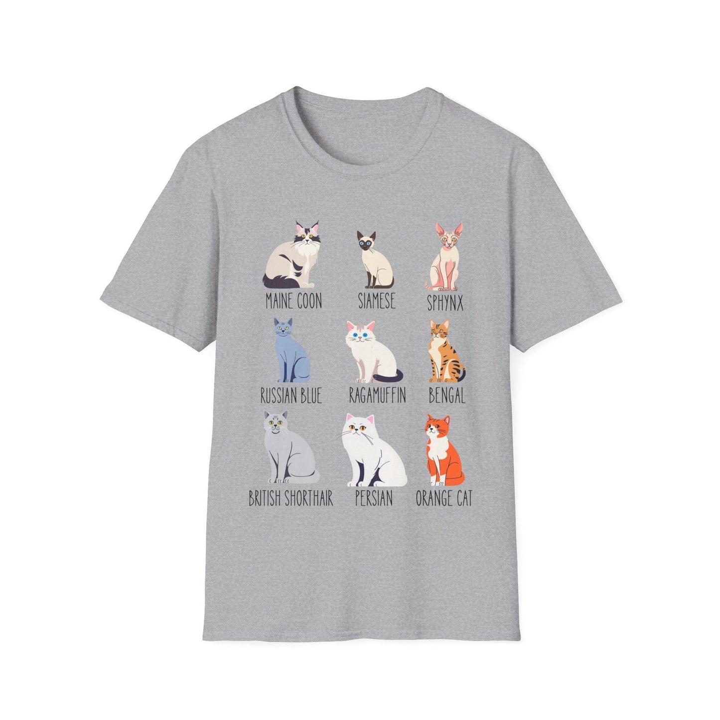 Cat Breed Showcase T-Shirt