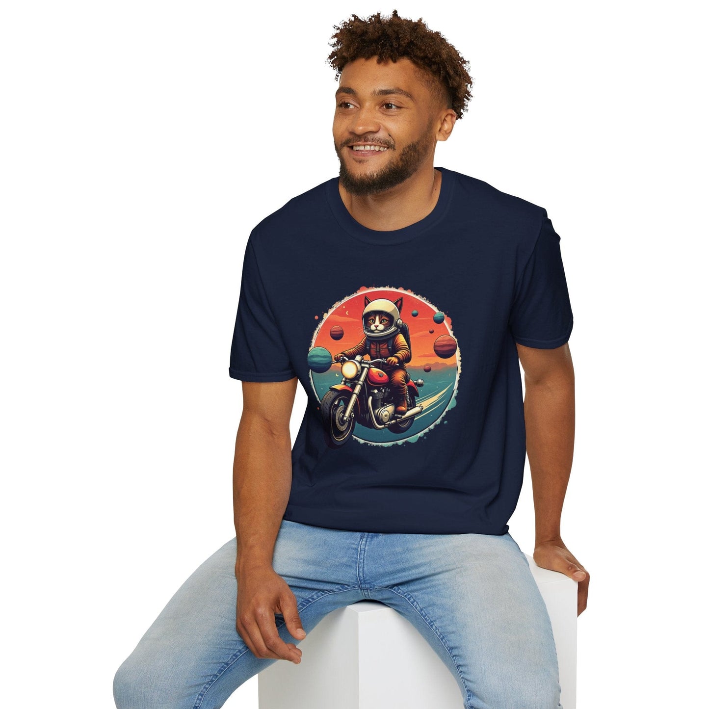 Cosmic Rider Cat T-Shirt