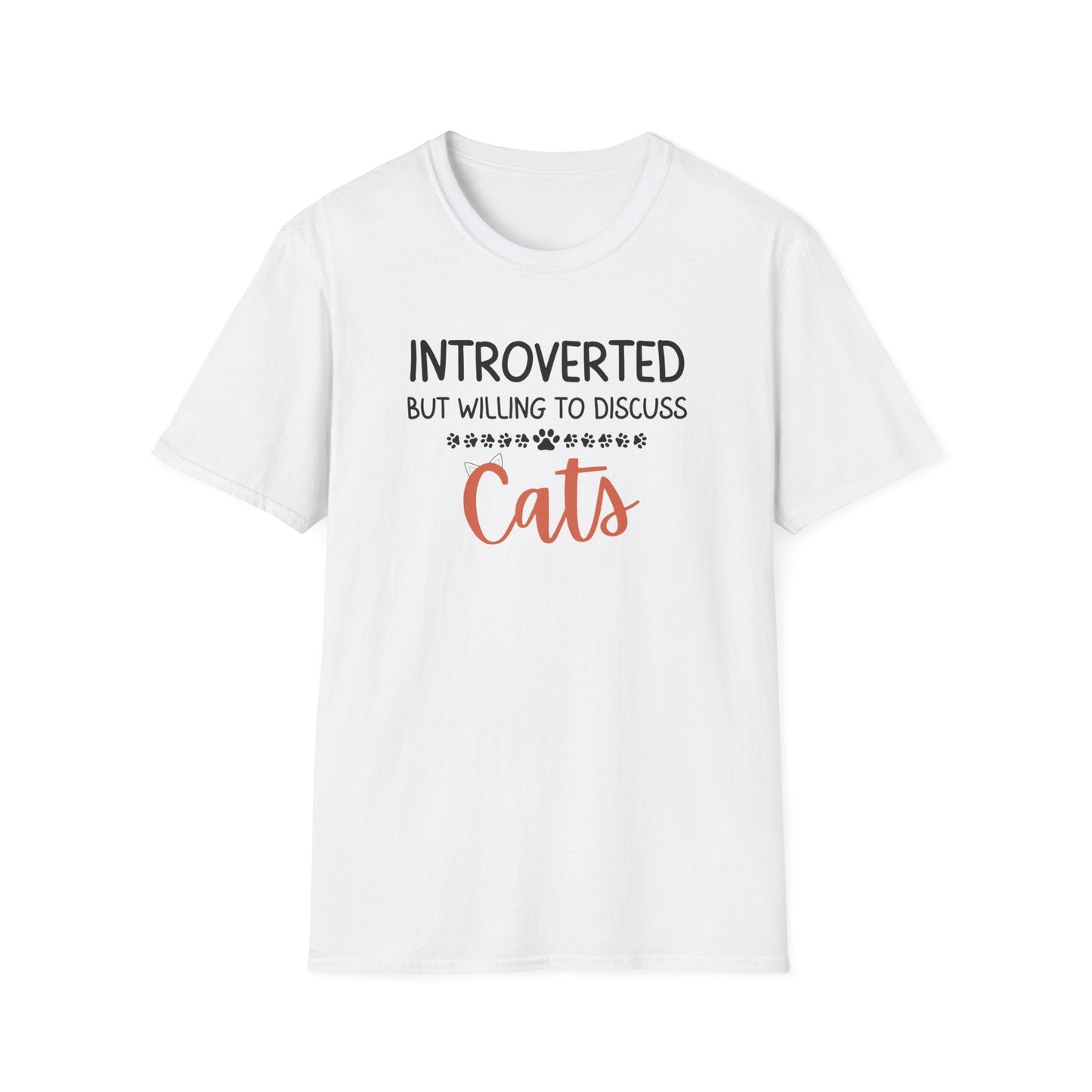 Introverted But Willing To Discuss Cats T-Shirt