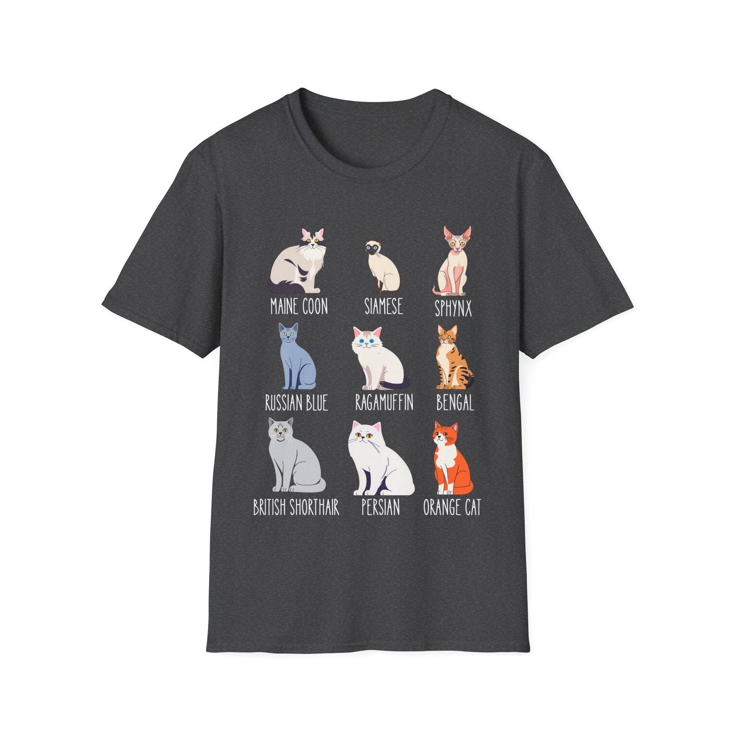 Cat Breed Showcase T-Shirt