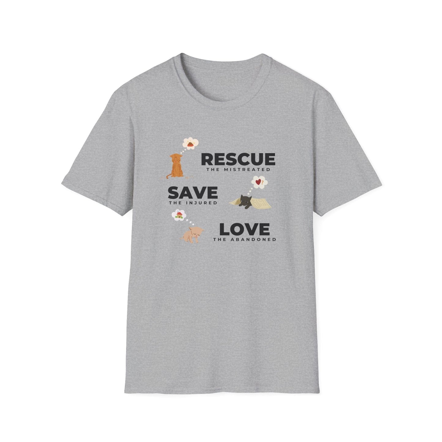 Rescue Save Love Cats T-Shirt