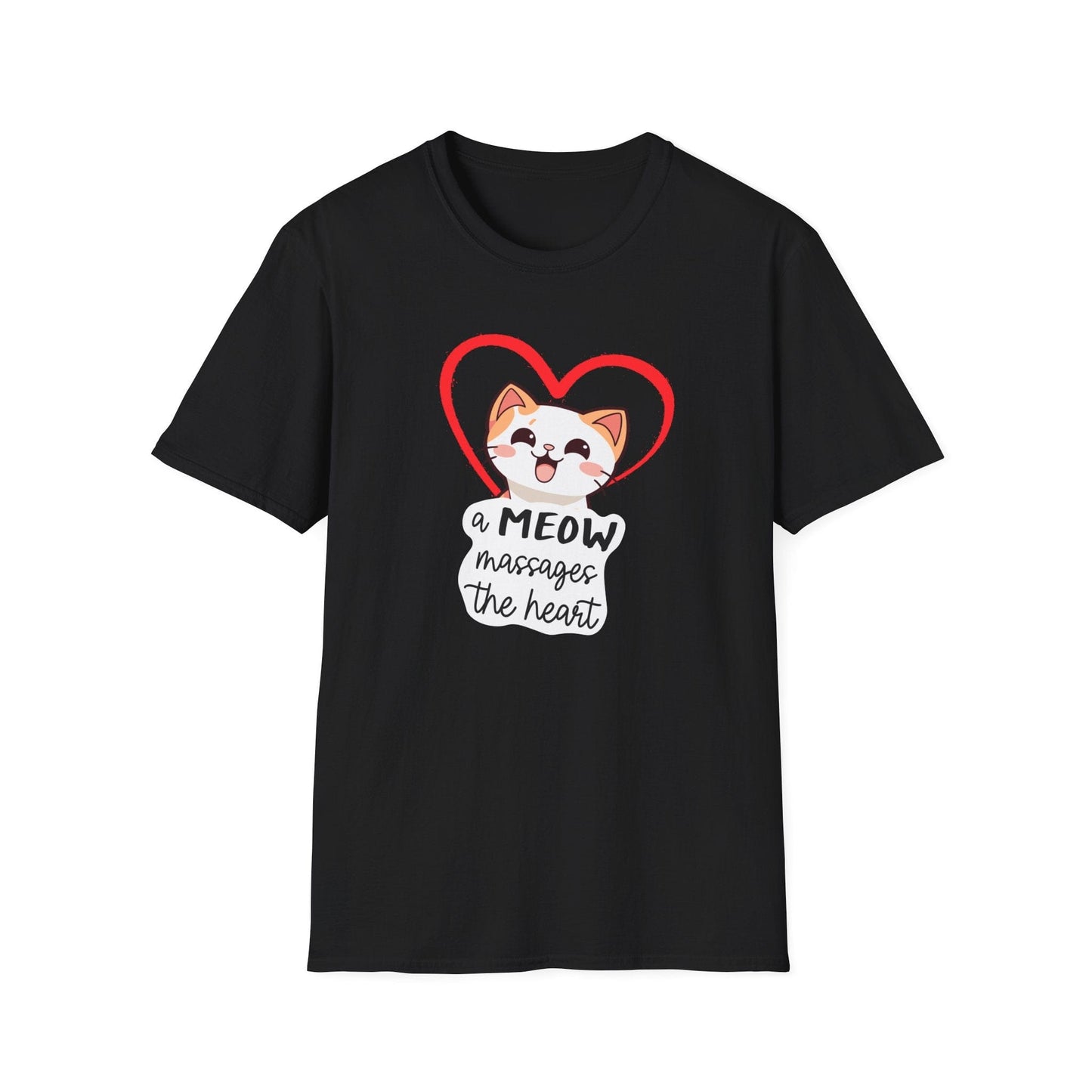 Heart Massaging Meow Cat T-Shirt