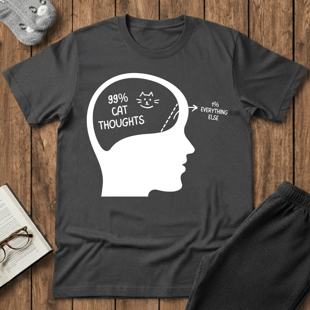 99% Cat Thoughts T-Shirt