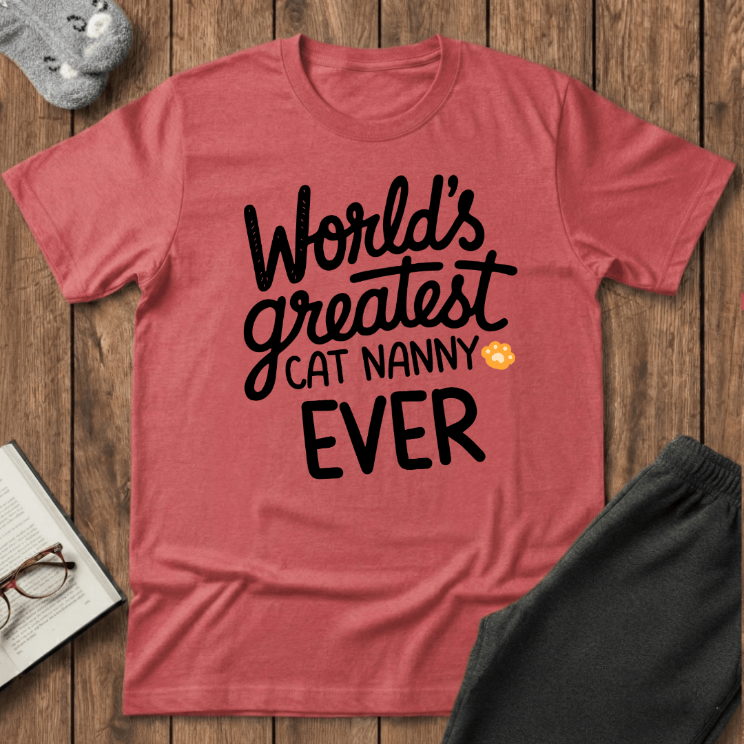 World’s Greatest Cat Nanny Ever T-Shirt