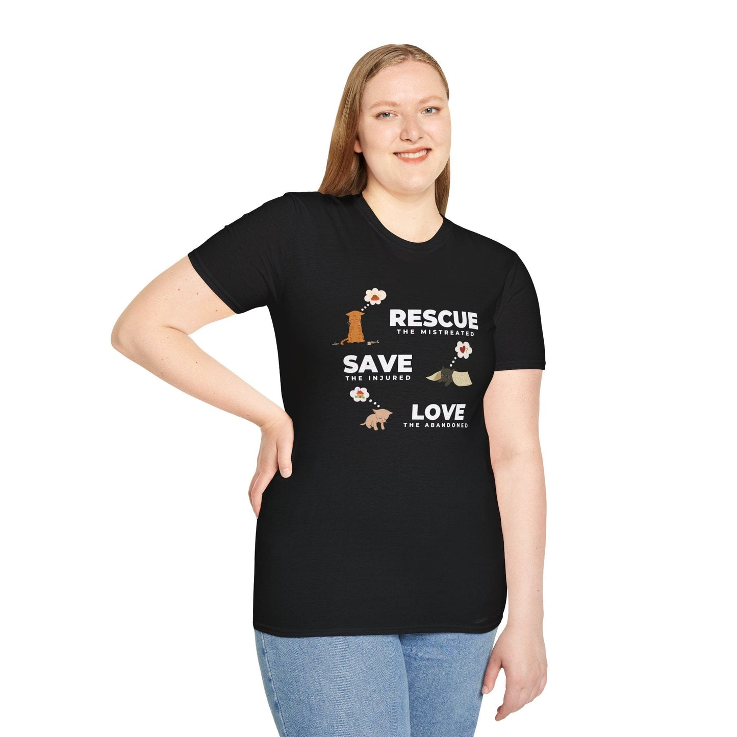 Rescue Save Love Cats T-Shirt