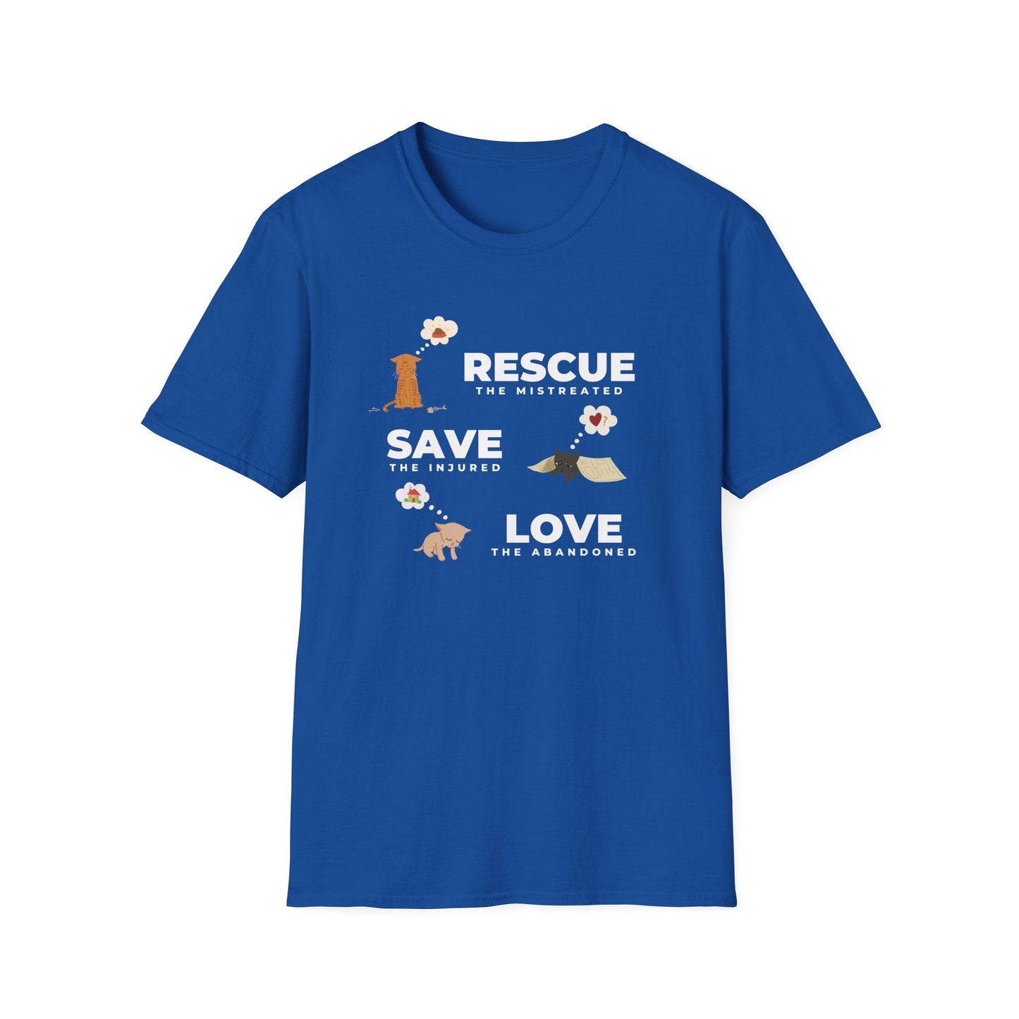Rescue Save Love Cats T-Shirt