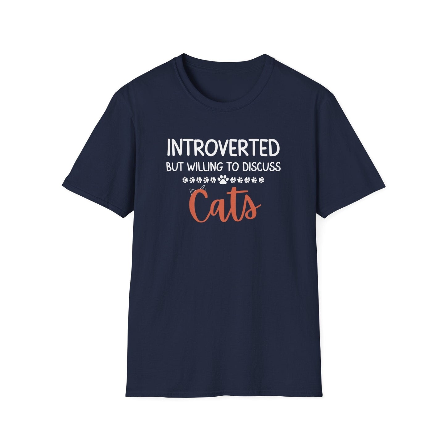 Introverted But Willing To Discuss Cats T-Shirt