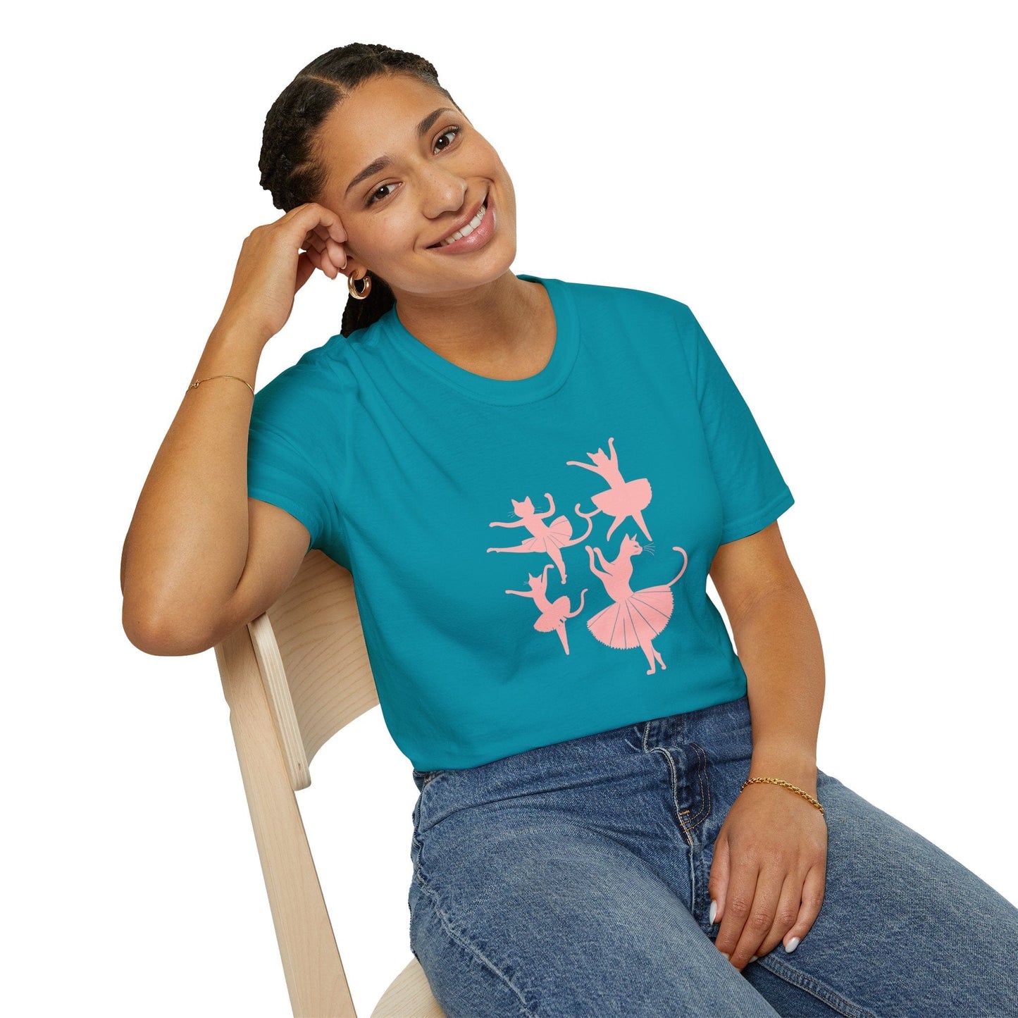 Ballet Cat Silhouette Dance T-Shirt
