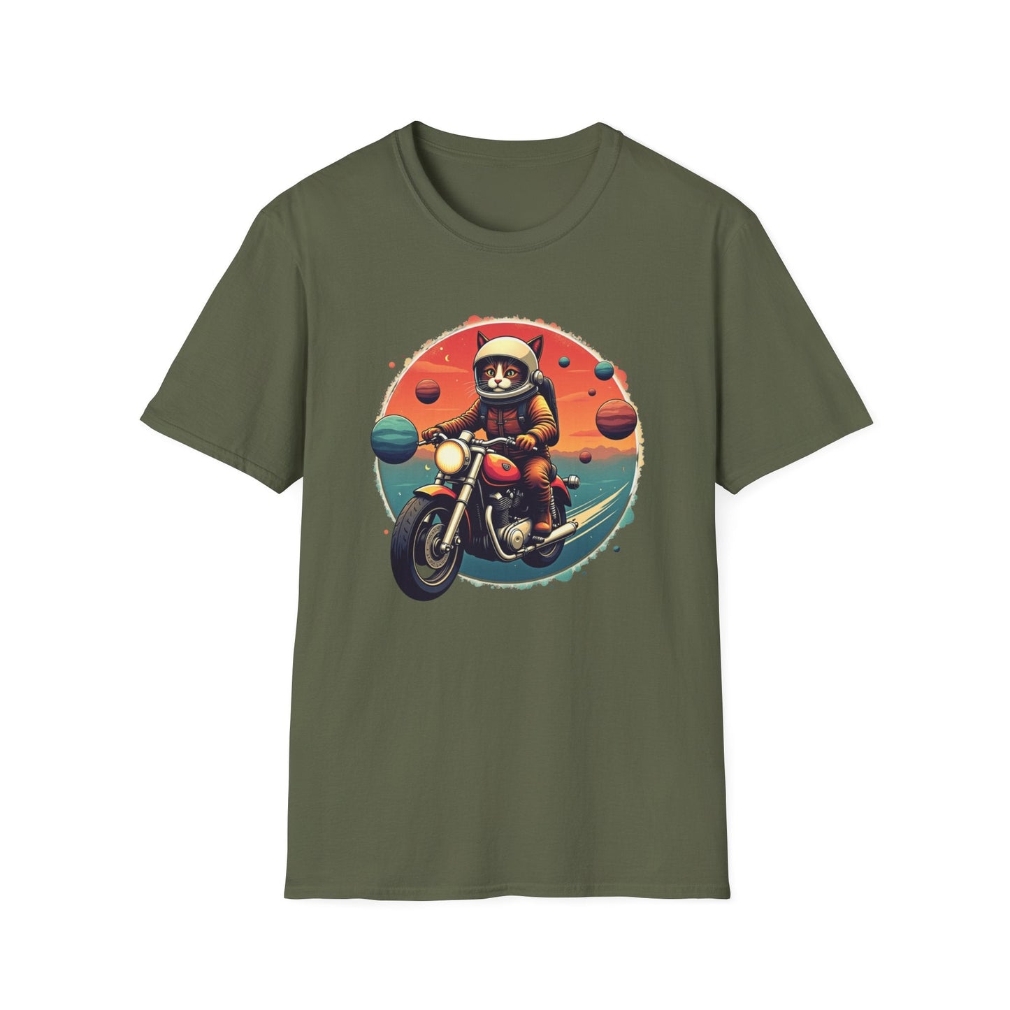 Cosmic Rider Cat T-Shirt