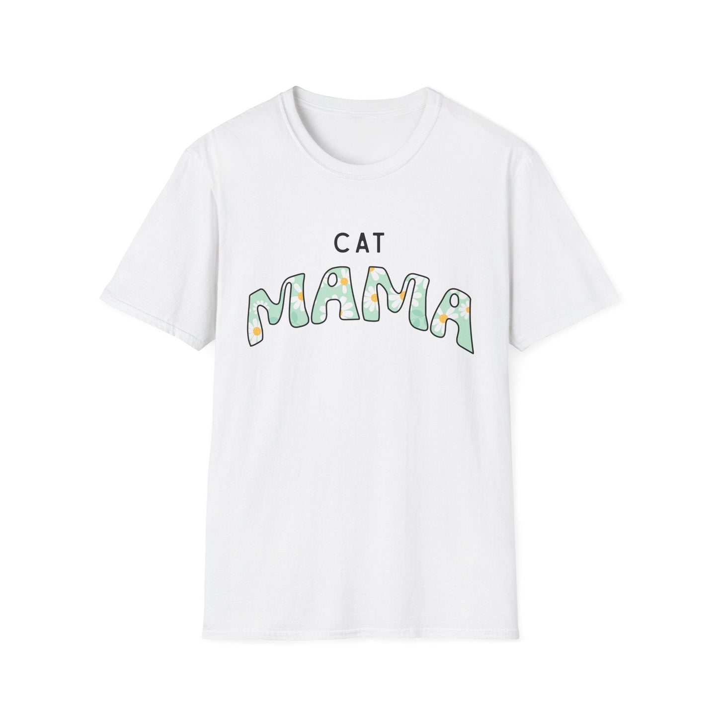 Cat Mama Daisy Green T-Shirt