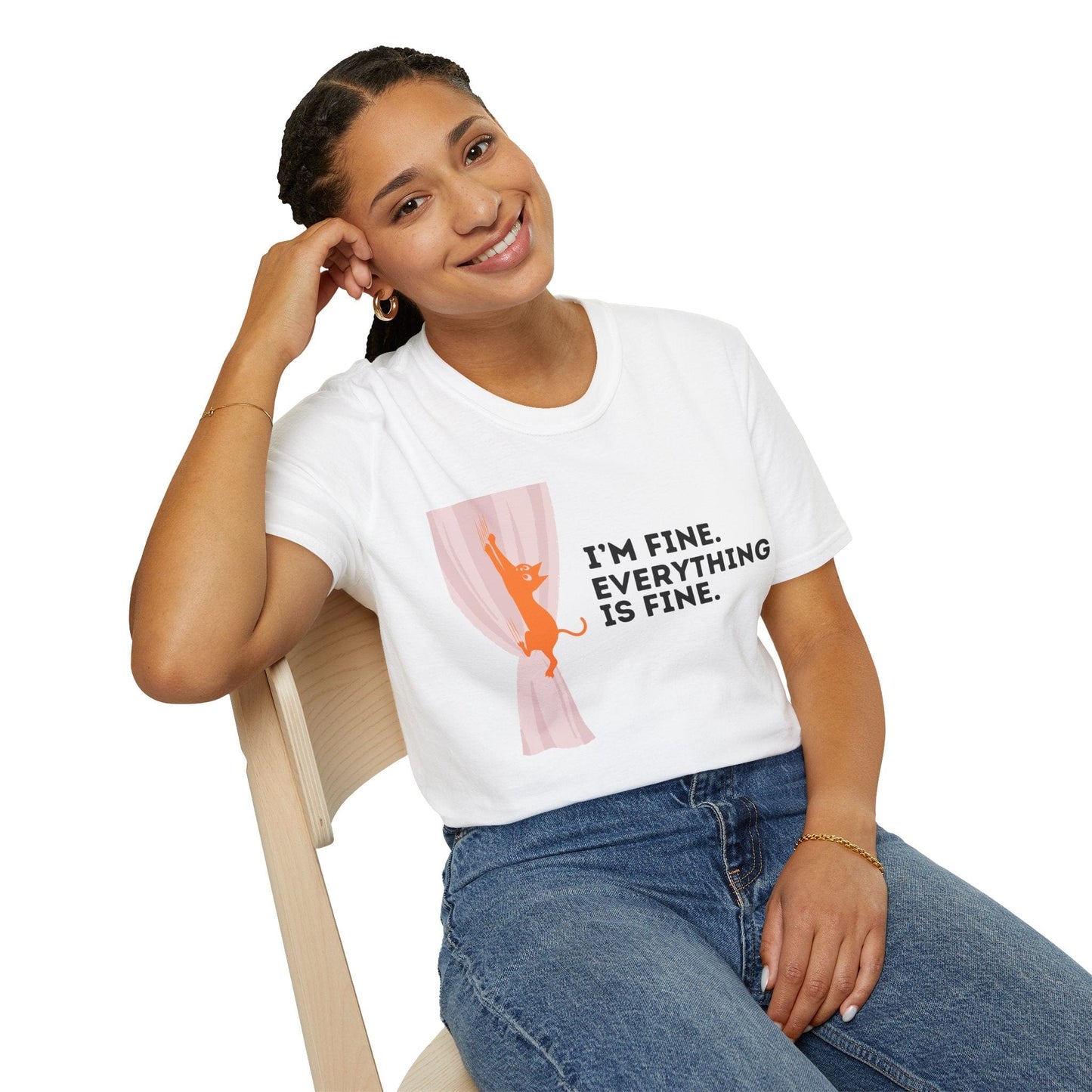 I’m Fine. Everything Is Fine Cat T-Shirt